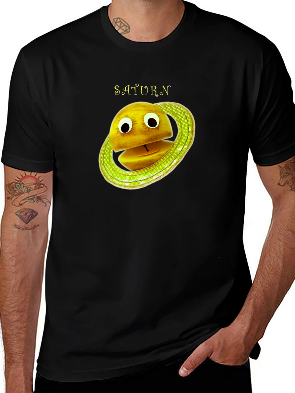 Saturn Cartoon Planet T-Shirt