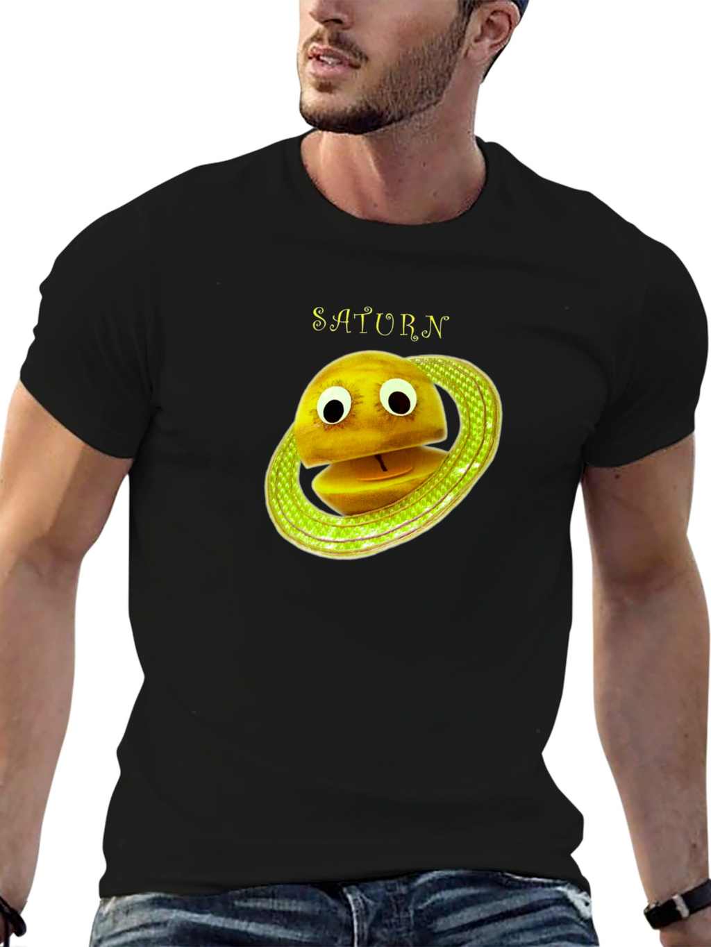 Saturn Cartoon Planet T-Shirt