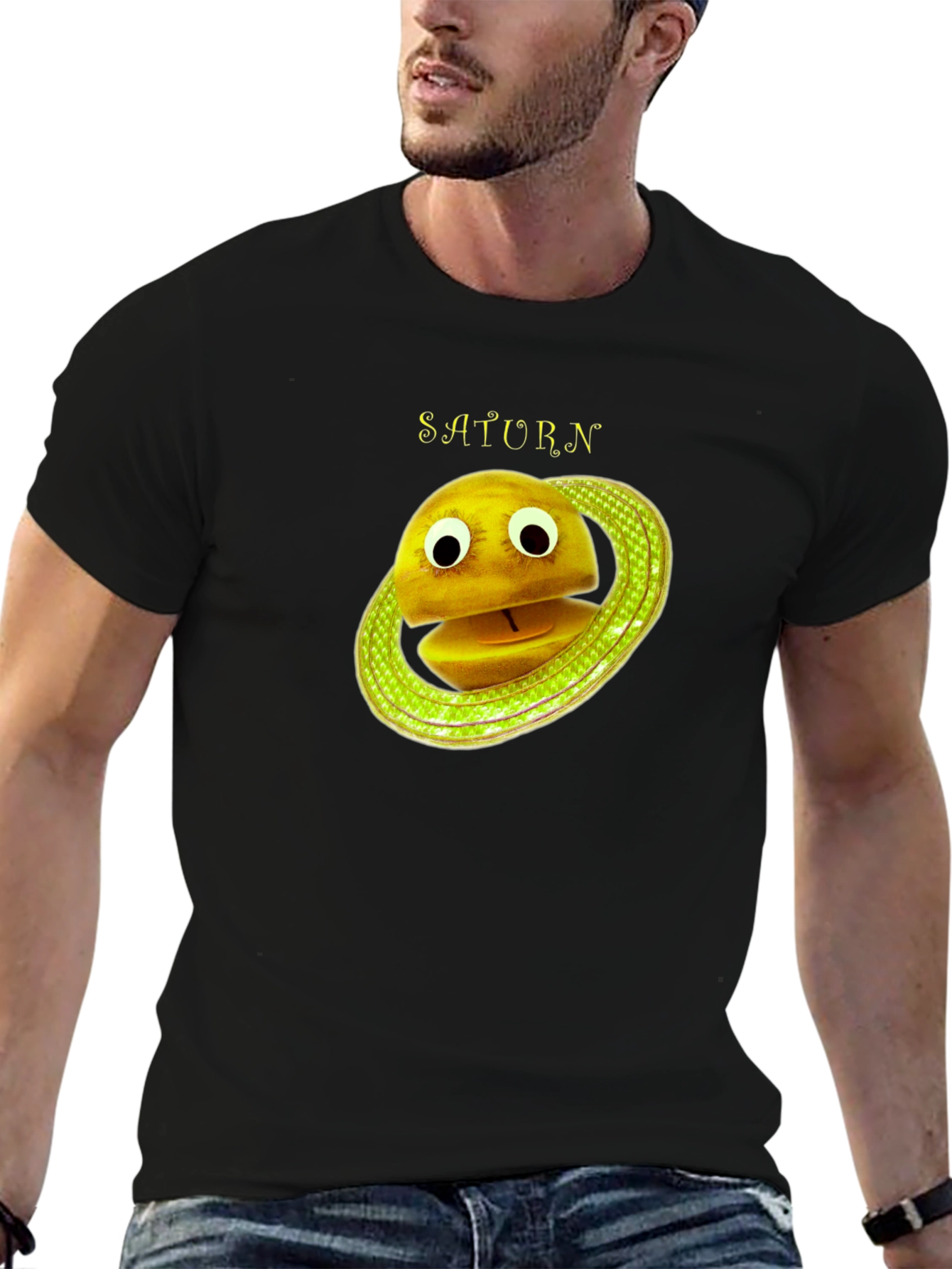 Saturn Cartoon Planet T-Shirt