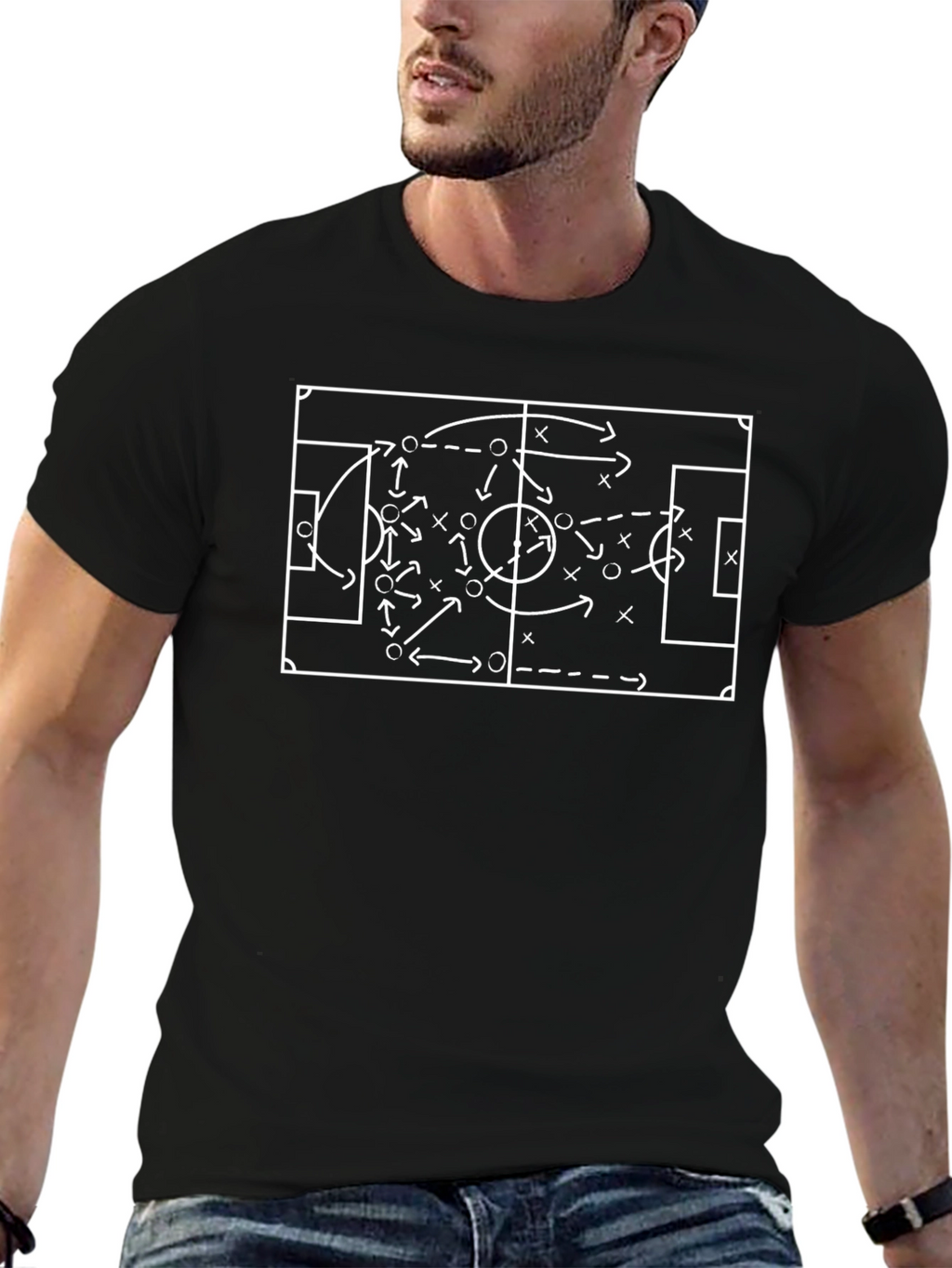 Soccer Strategy Graphic T-Shirt