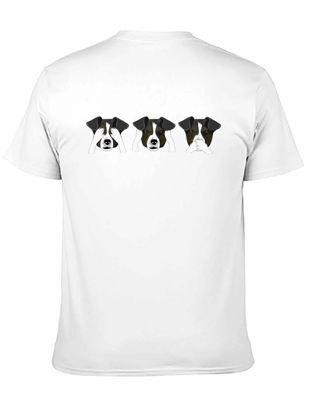 Hear See Speak No Evil Dog T-Shirt