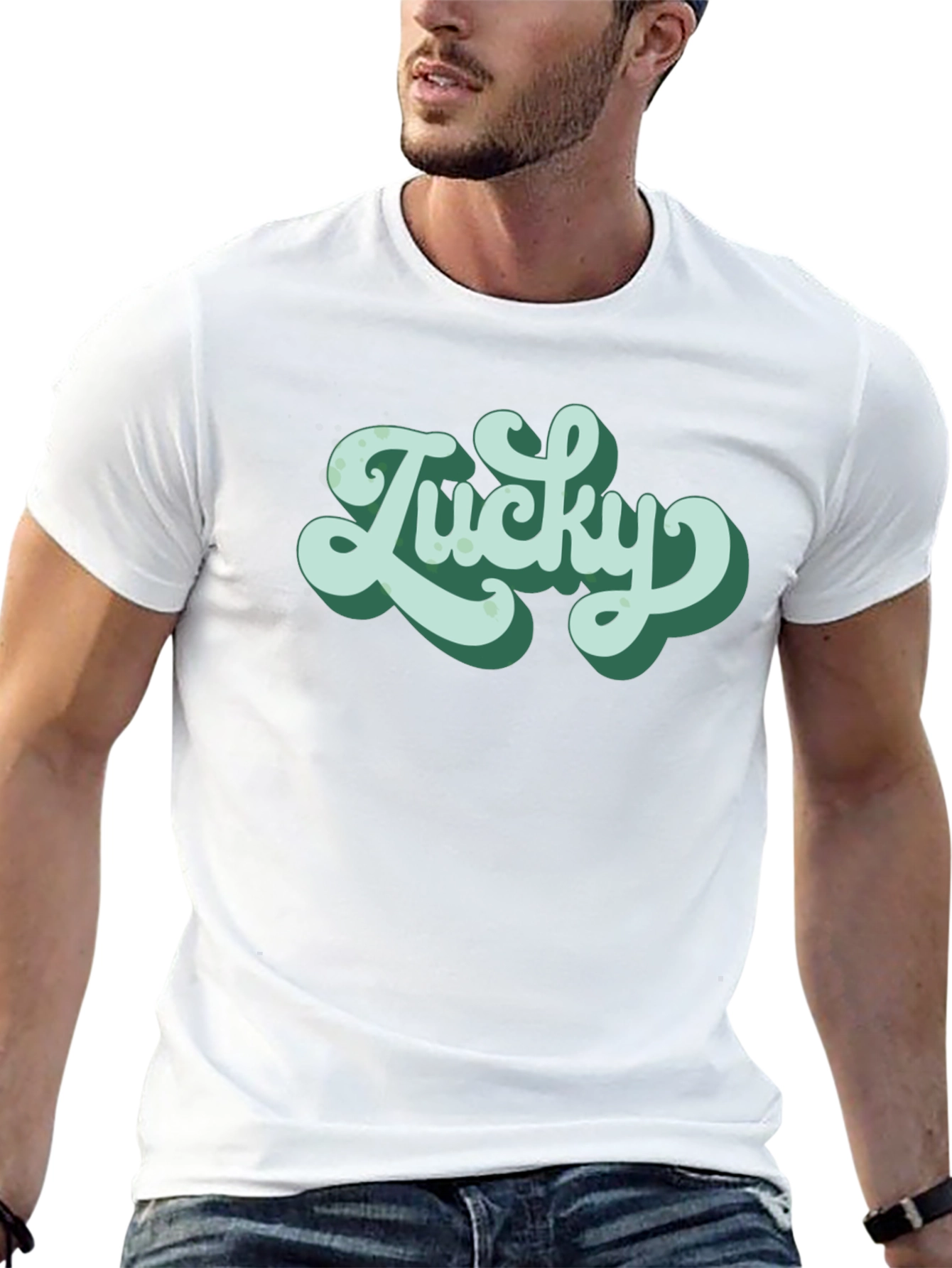 Lucky Graphic Tee - Retro Style