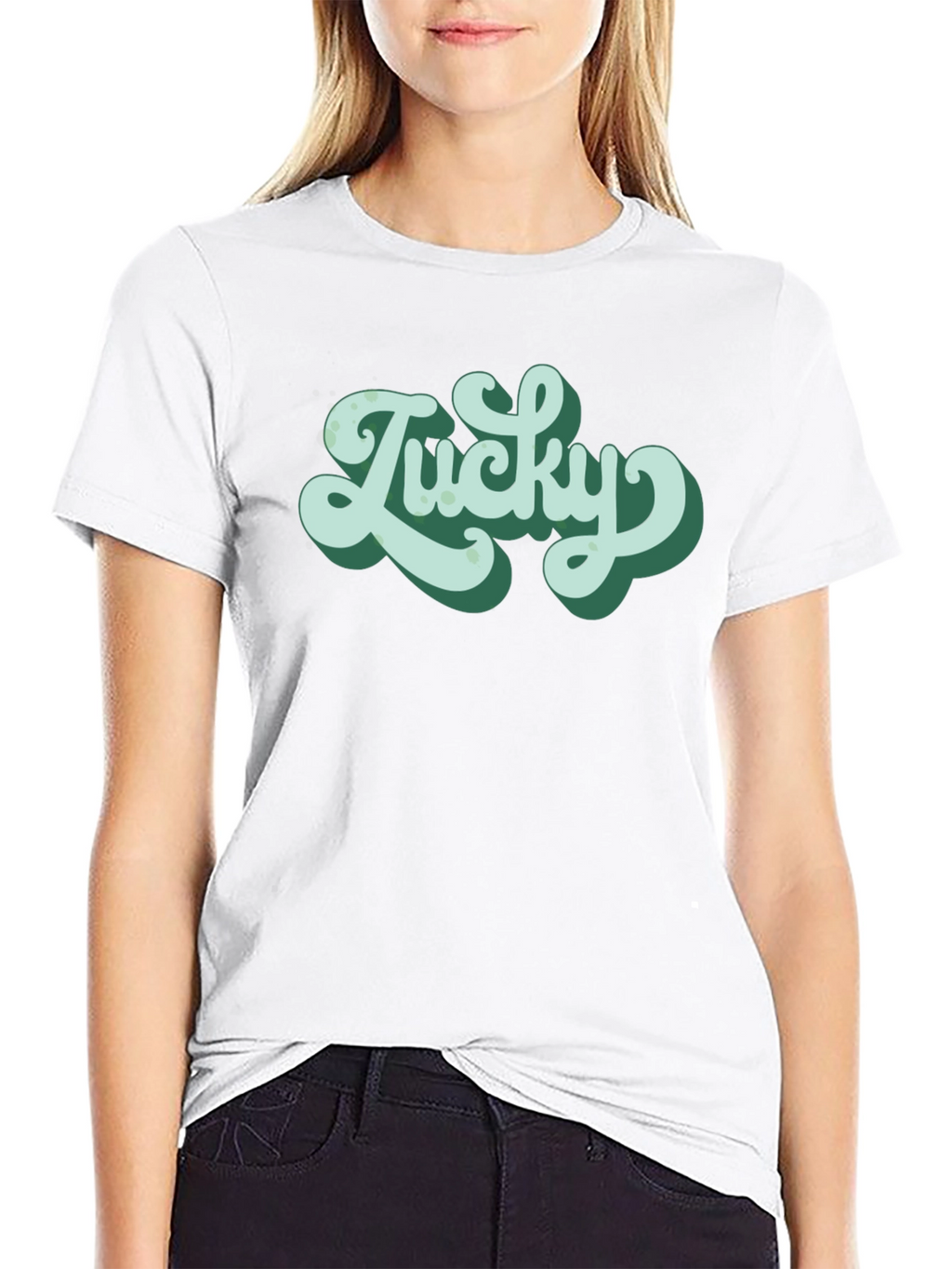 Lucky Graphic Tee - Retro Style