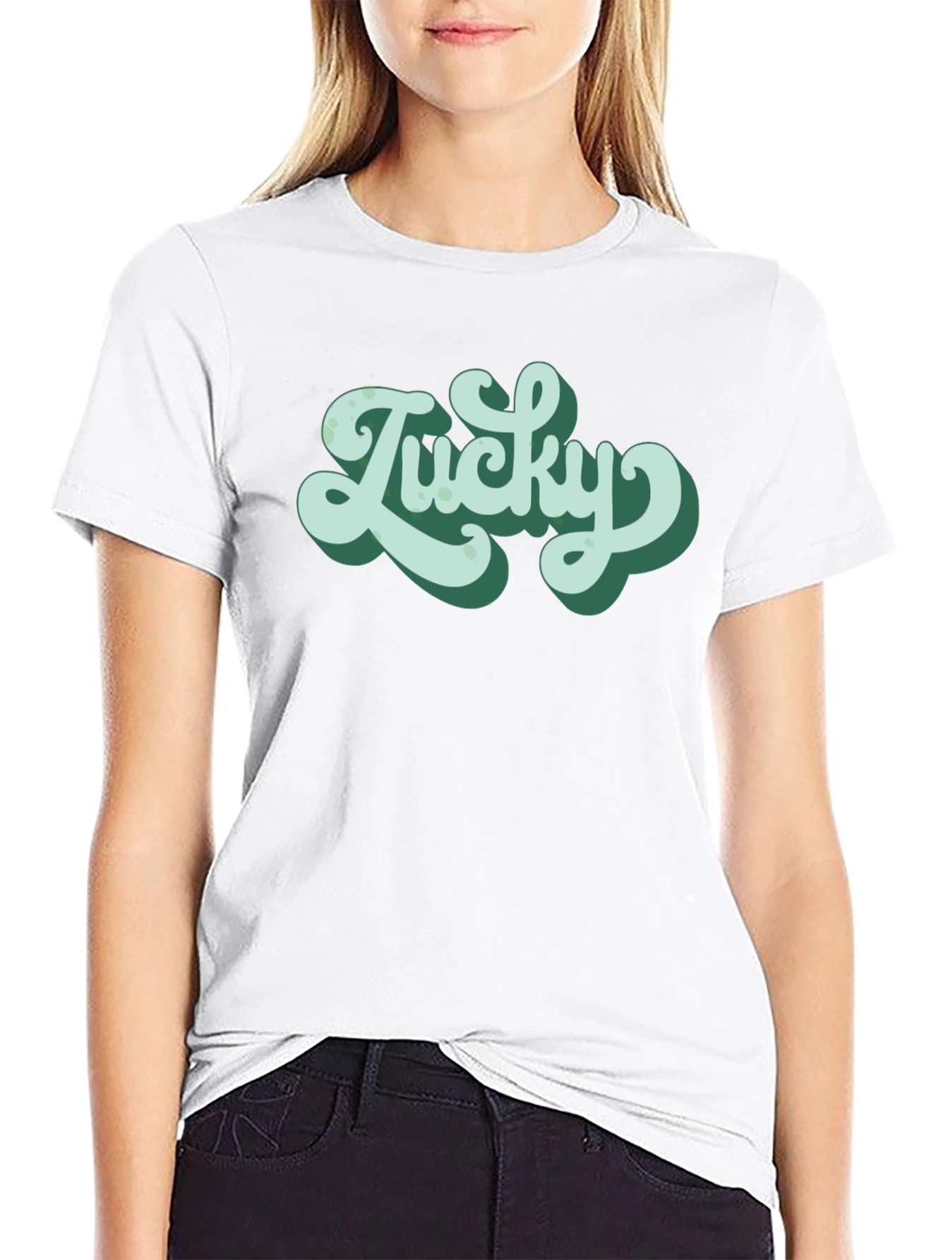 Lucky Graphic Tee - Retro Style
