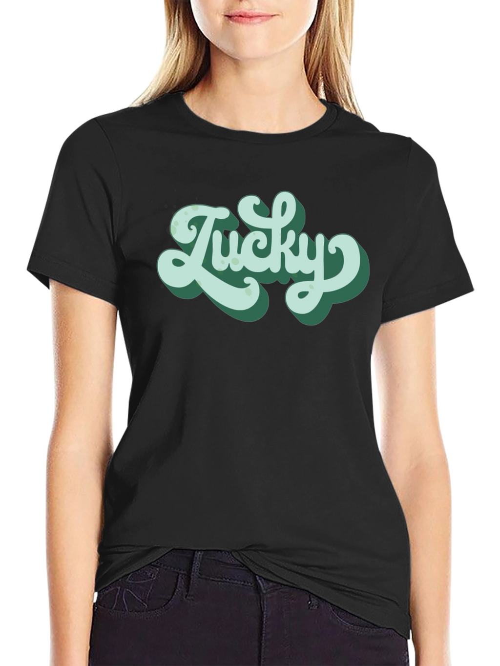 Lucky Graphic Tee - Retro Style