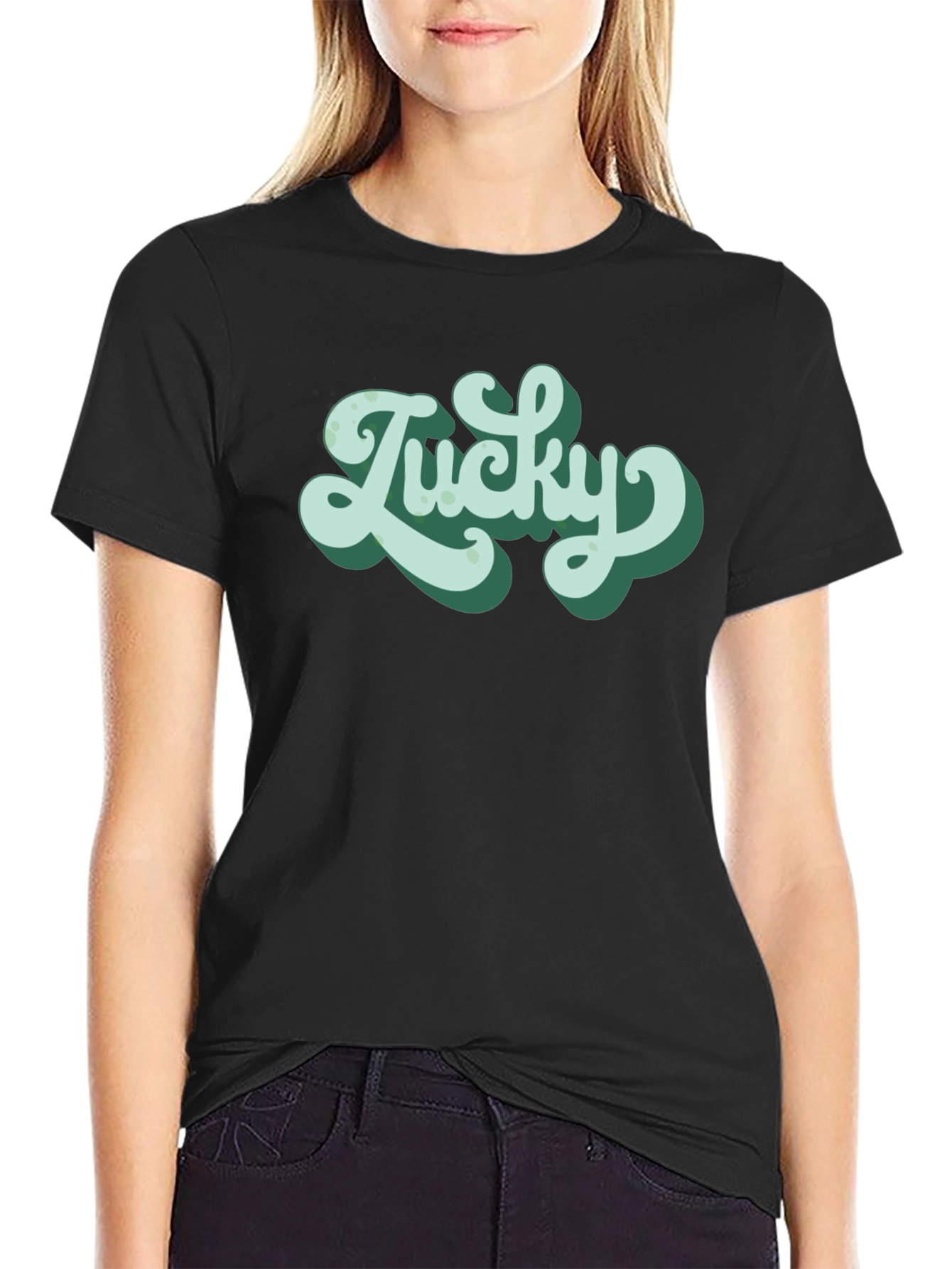 Lucky Graphic Tee - Retro Style