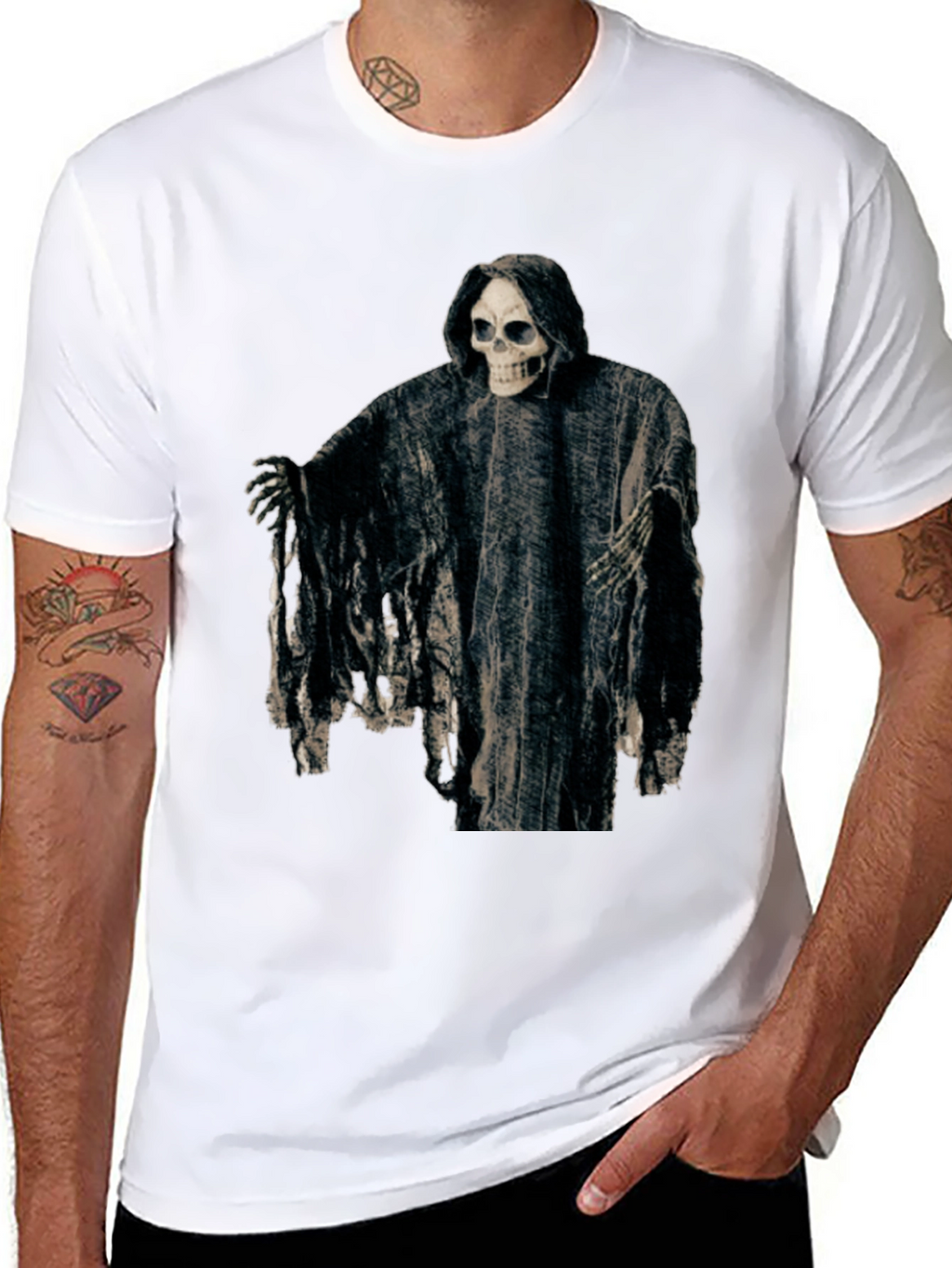 Grim Reaper Graphic T-Shirt - Dark & Edgy Design