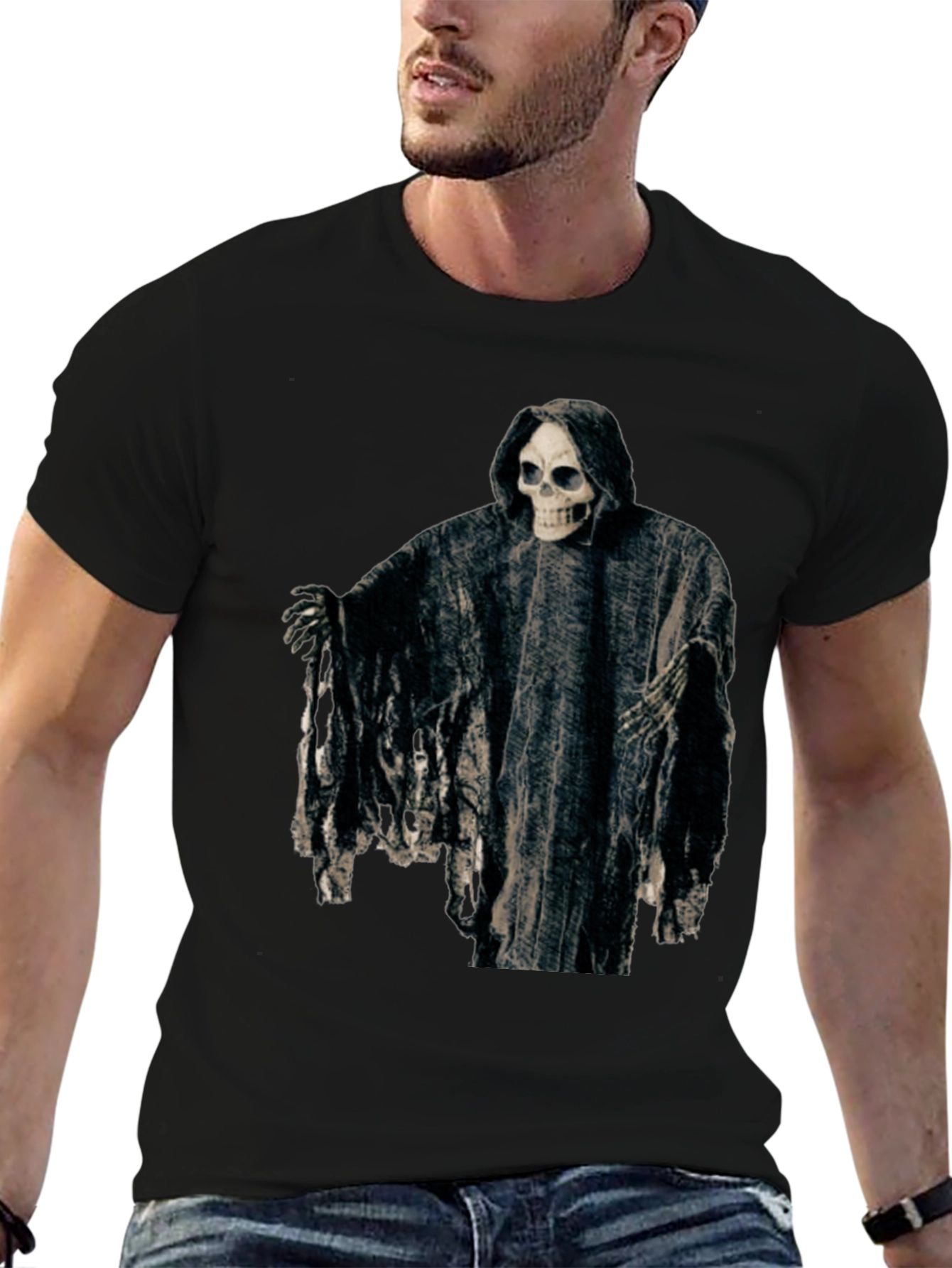 Grim Reaper Graphic T-Shirt - Dark & Edgy Design