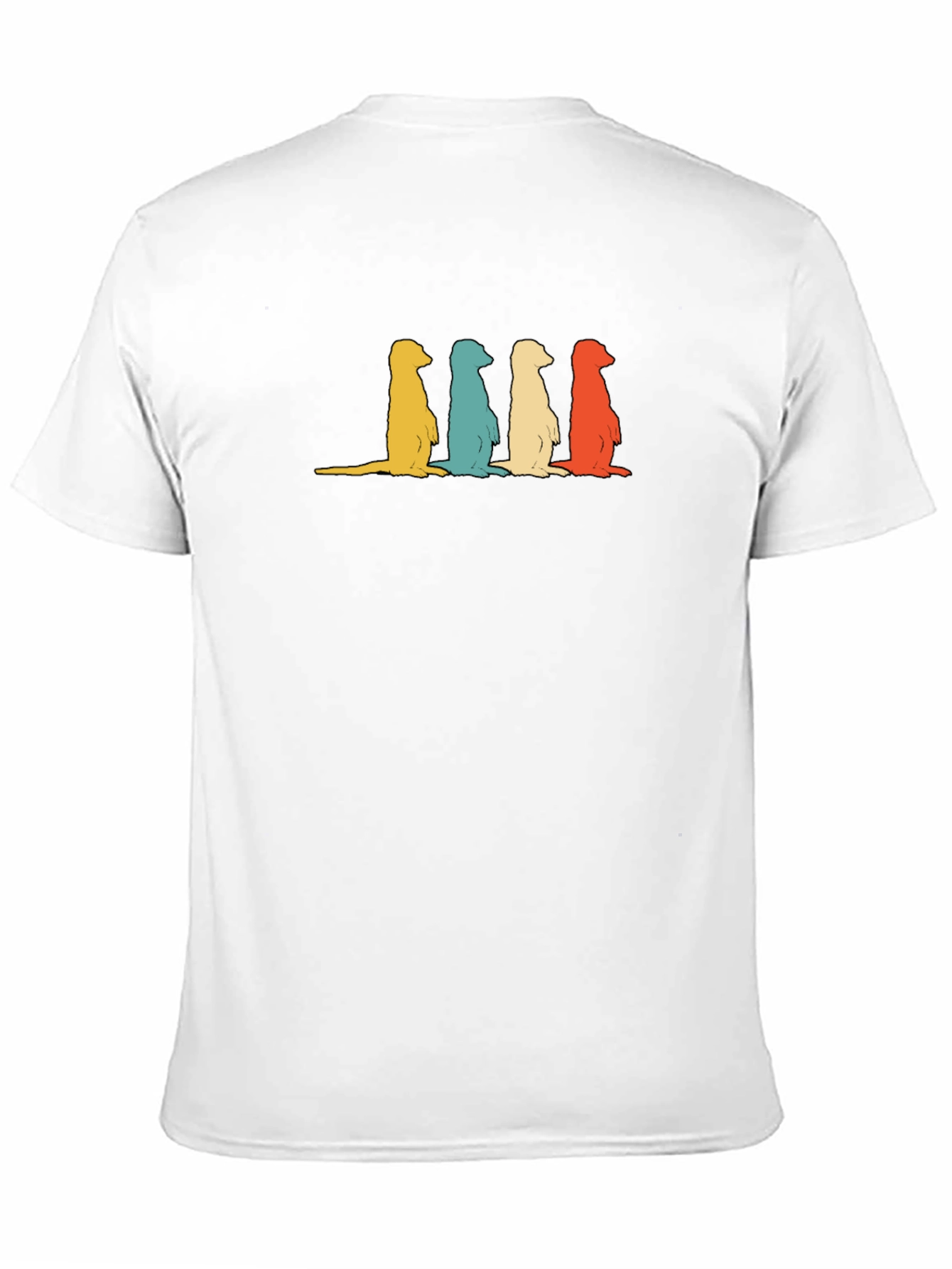 Retro Meerkat Crewneck T-Shirt