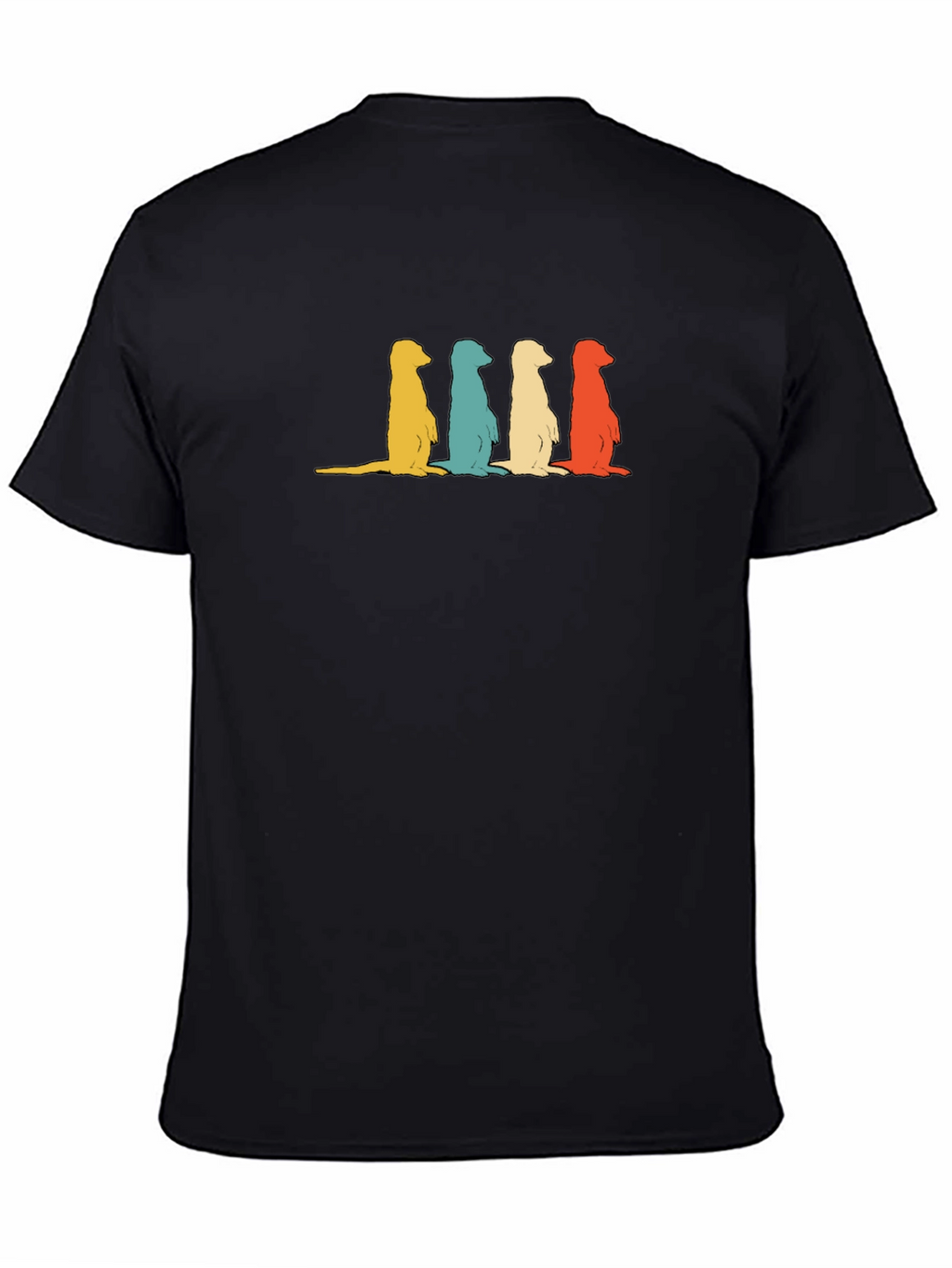 Retro Meerkat Crewneck T-Shirt