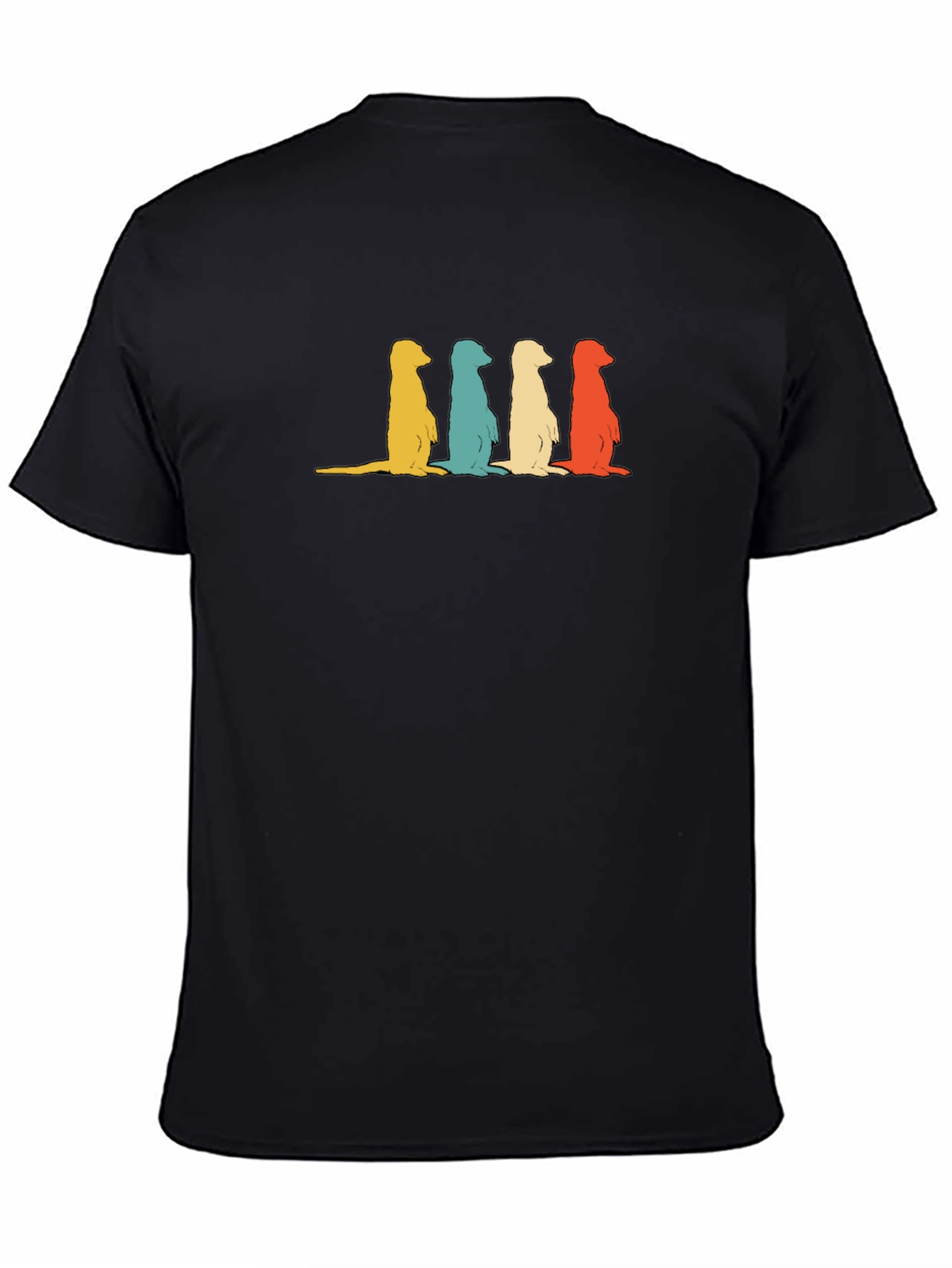 Retro Meerkat Crewneck T-Shirt