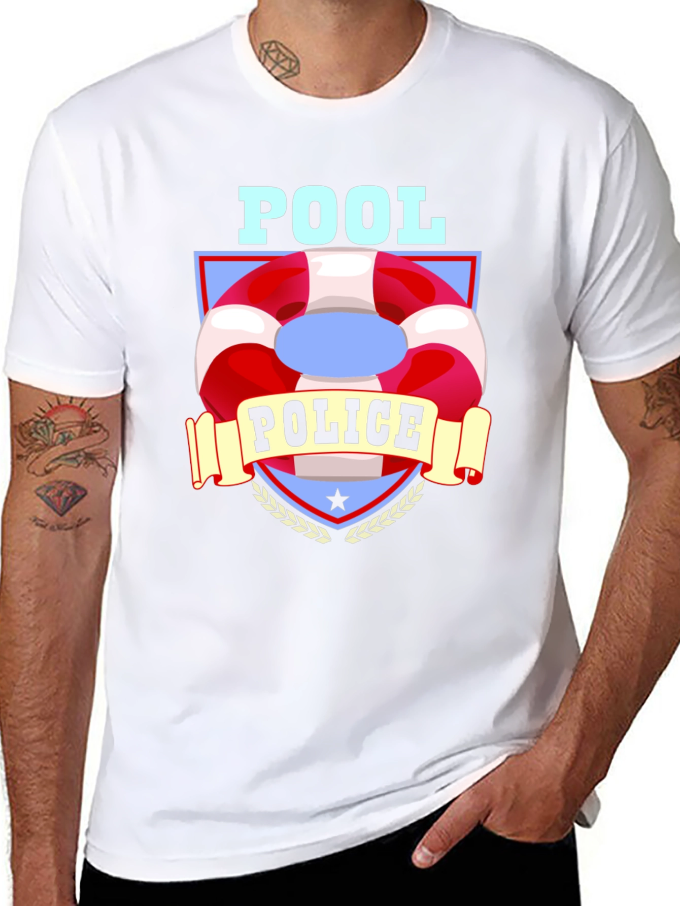 Pool Police T-Shirt - Funny Lifeguard Tee