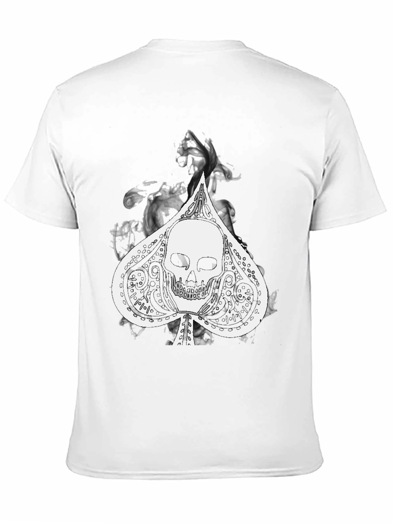 Skull Spade Graphic Black Tee