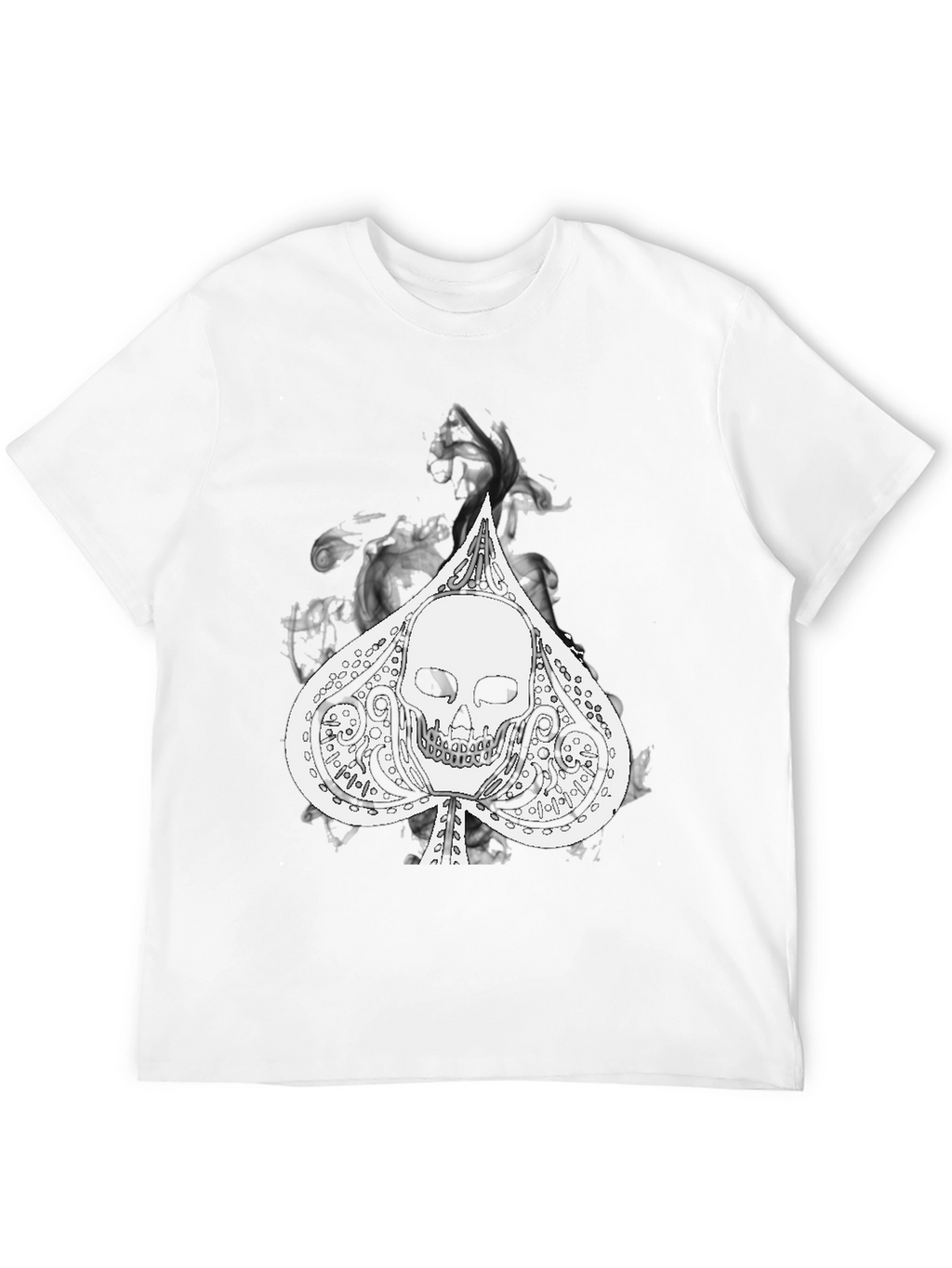 Skull Spade Graphic Black Tee