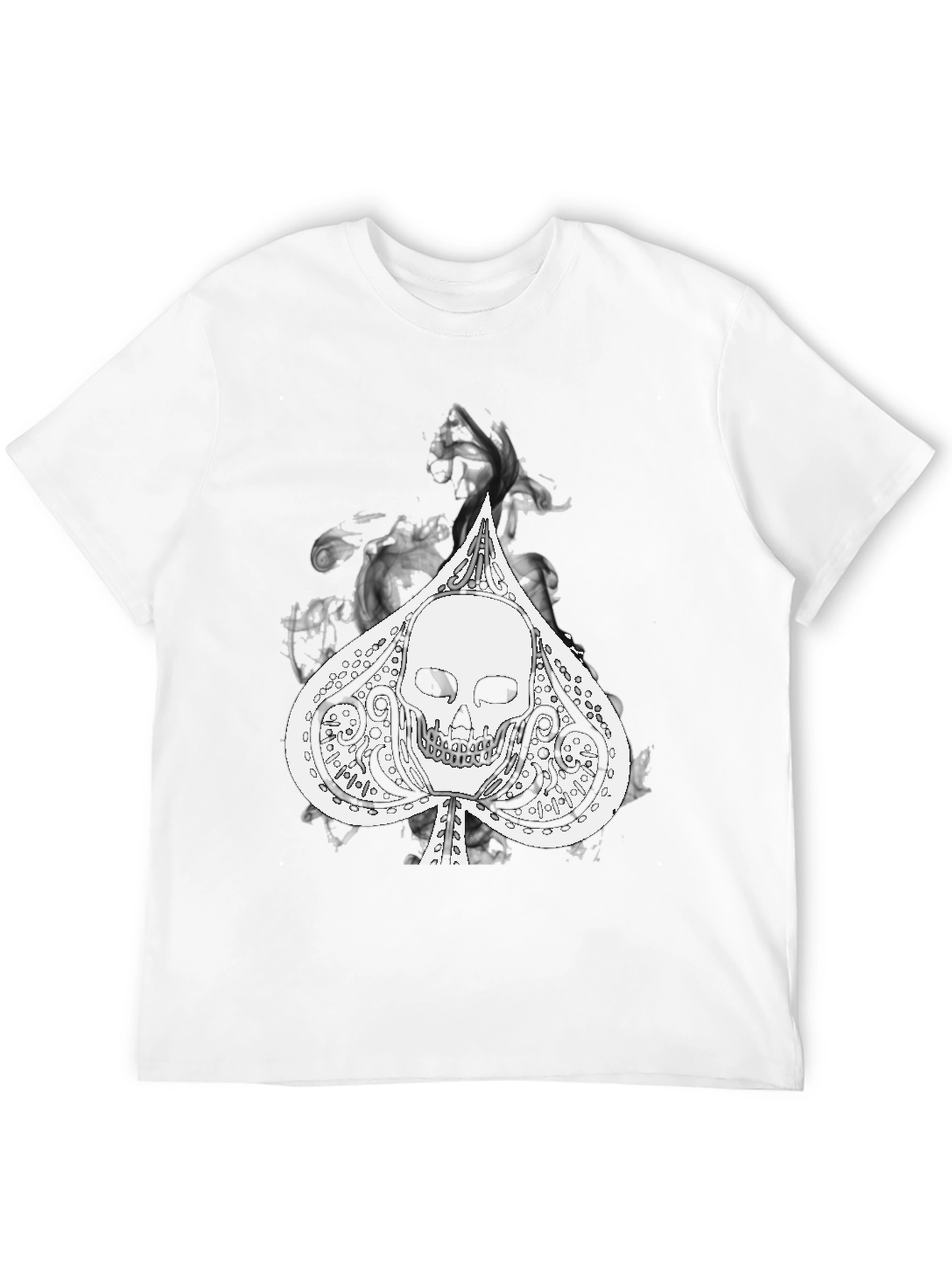 Skull Spade Graphic Black Tee