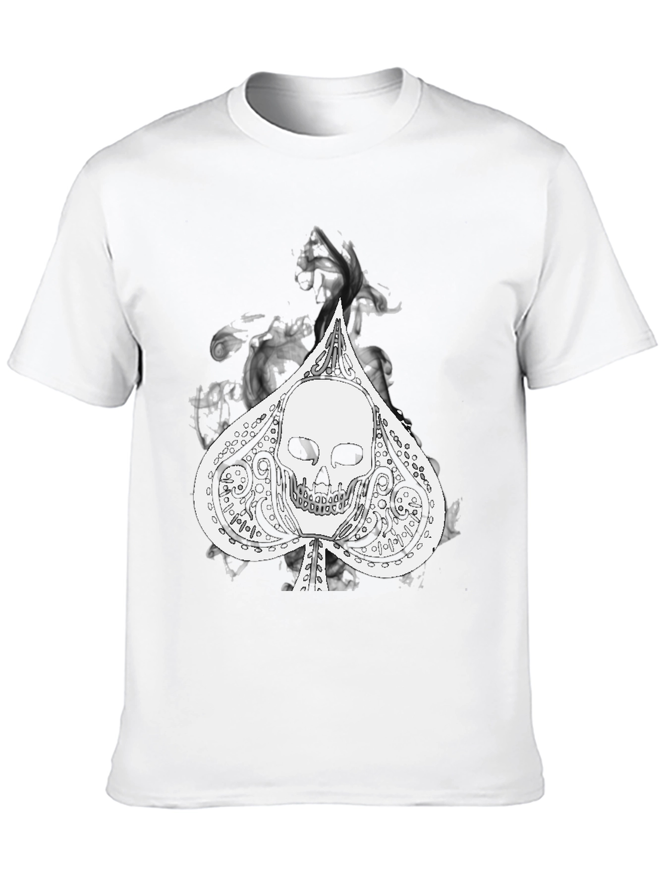 Skull Spade Graphic Black Tee