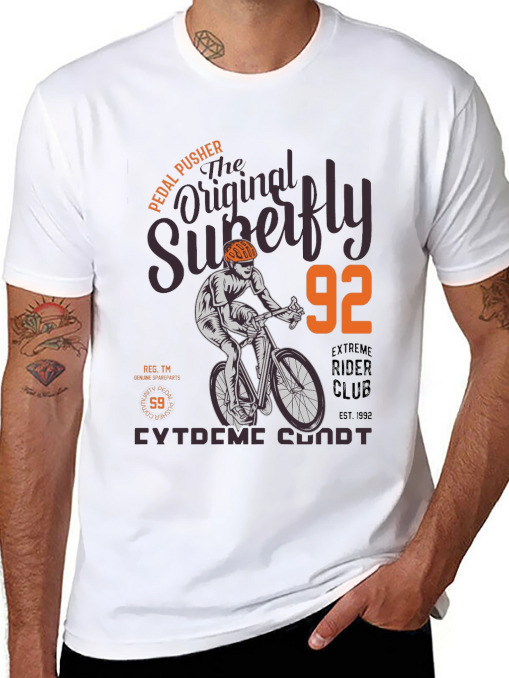 Superfly Cycling T-Shirt - Pedal Pusher
