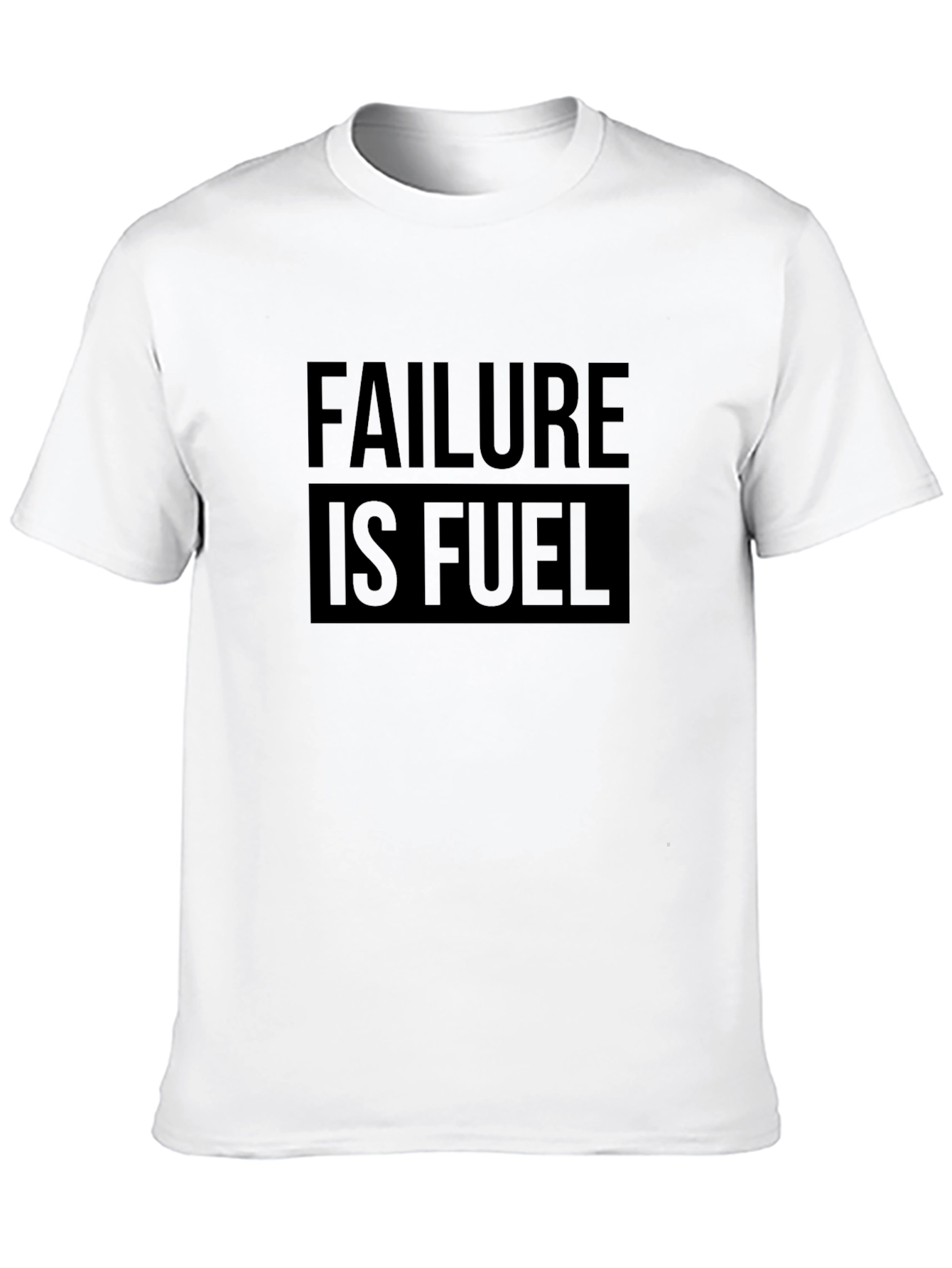 Failure is Fuel Graphic Tee - Motivational Black T-Shirt