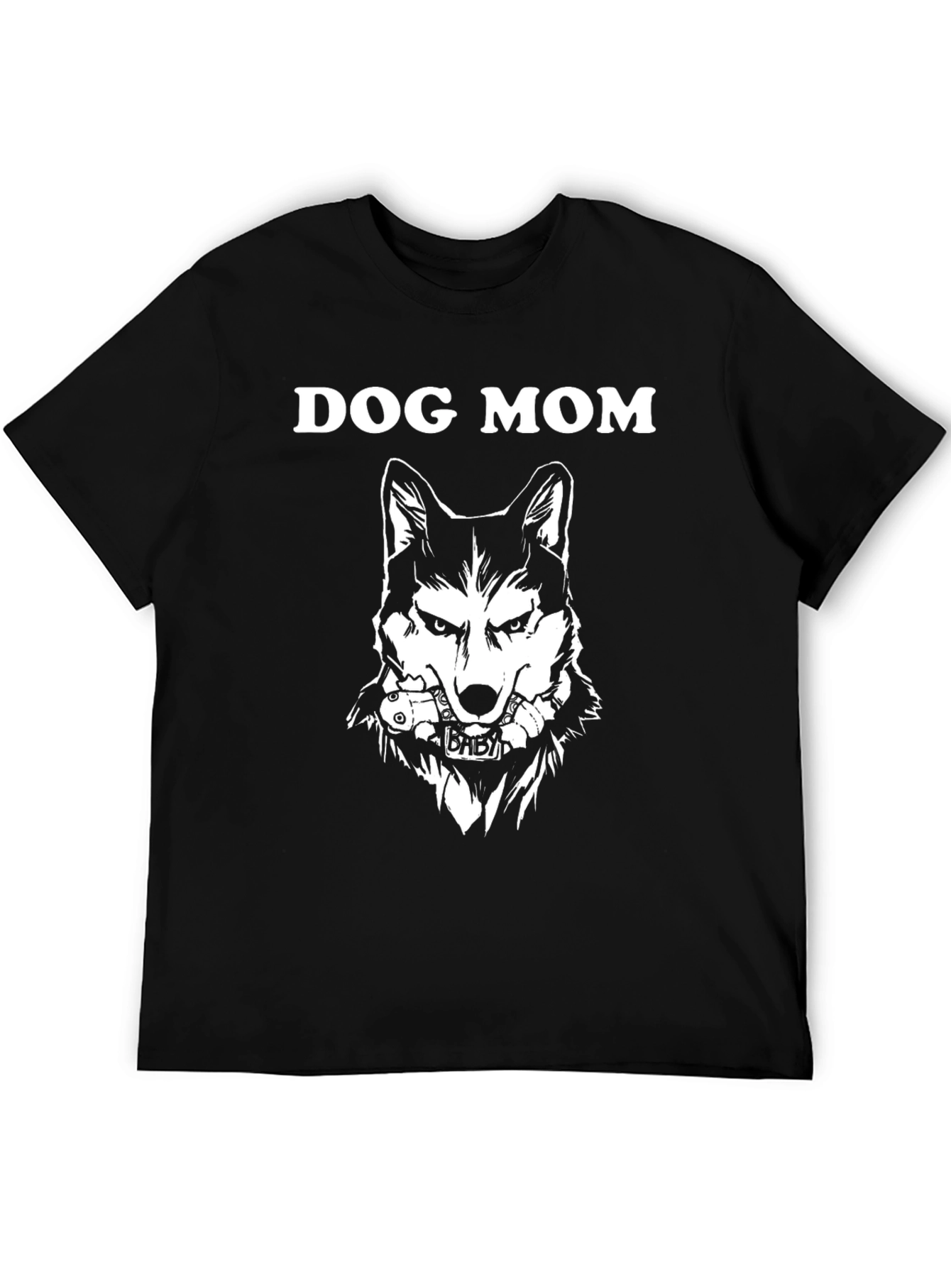 Dog Mom Graphic Tee - Wolf Design