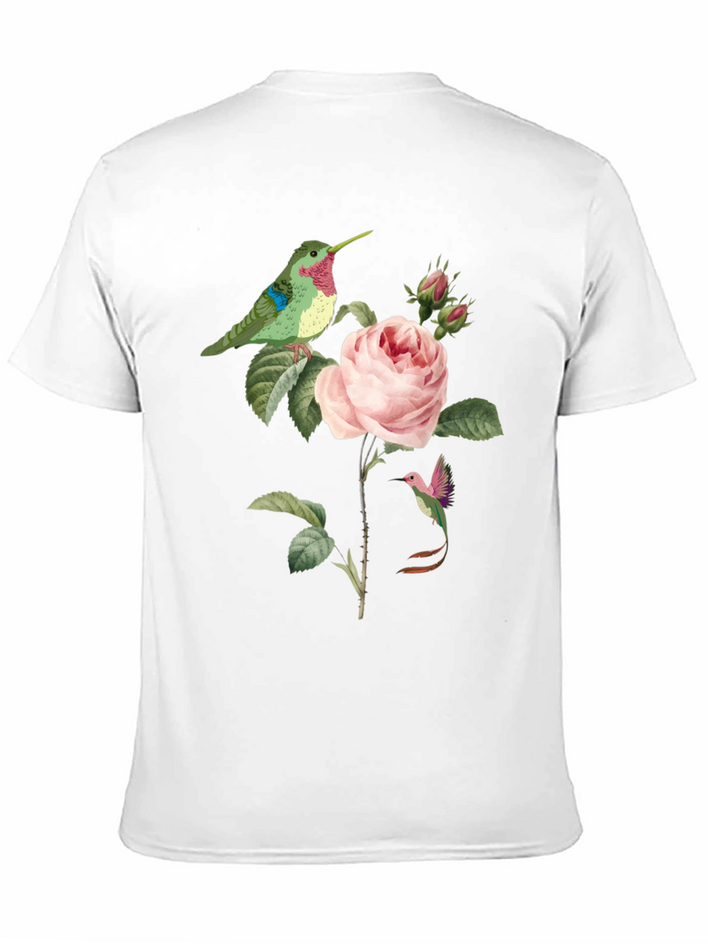 Hummingbird & Rose Graphic Tee