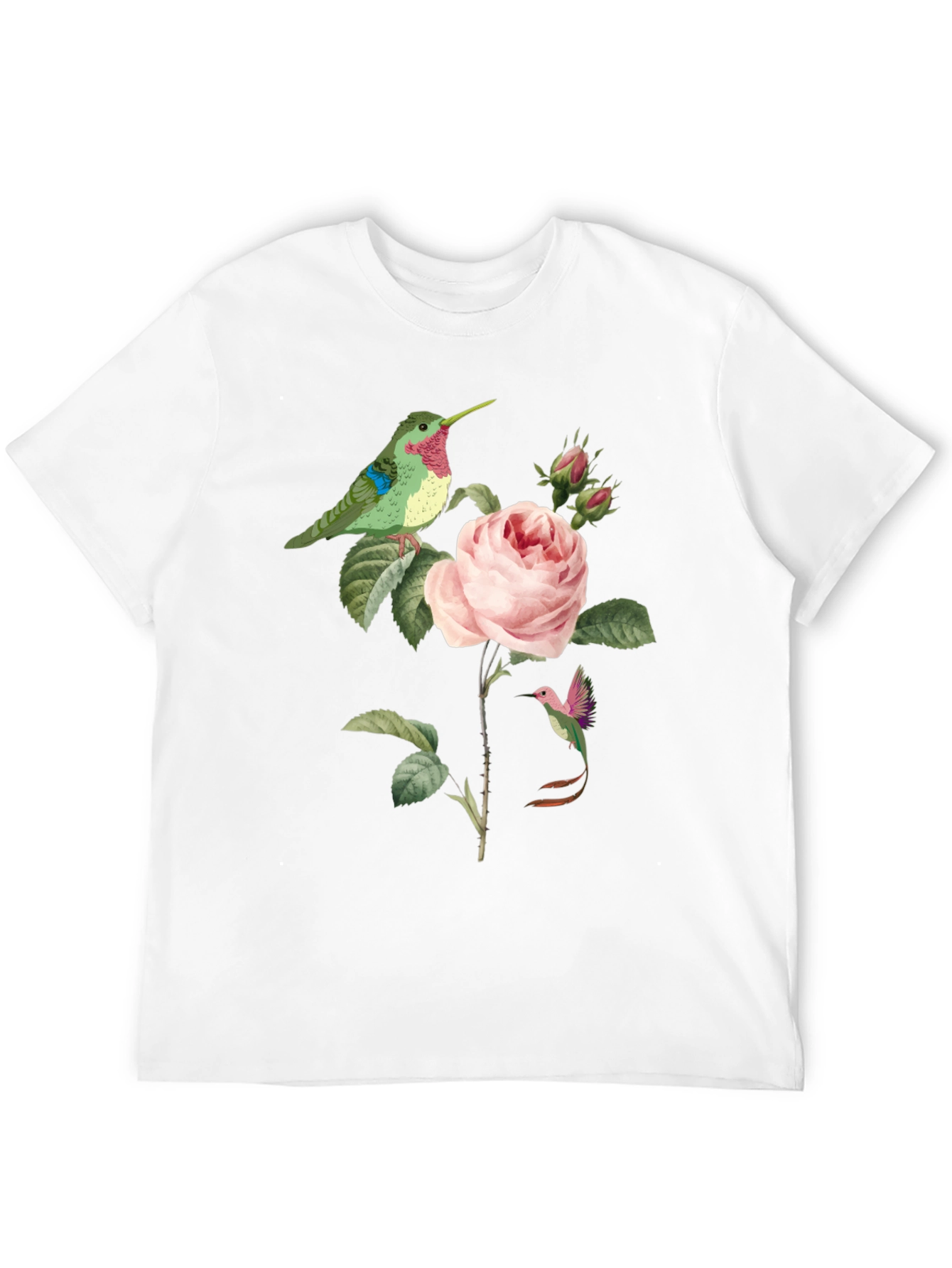 Hummingbird & Rose Graphic Tee