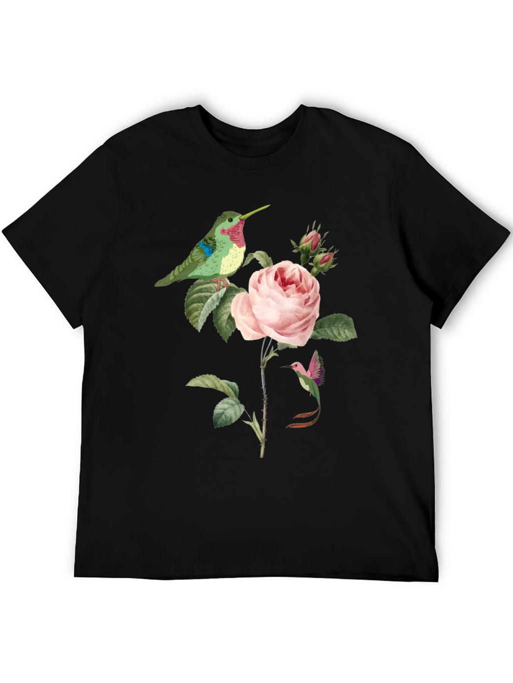 Hummingbird & Rose Graphic Tee