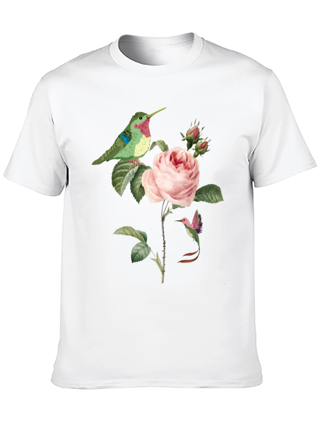 Hummingbird & Rose Graphic Tee