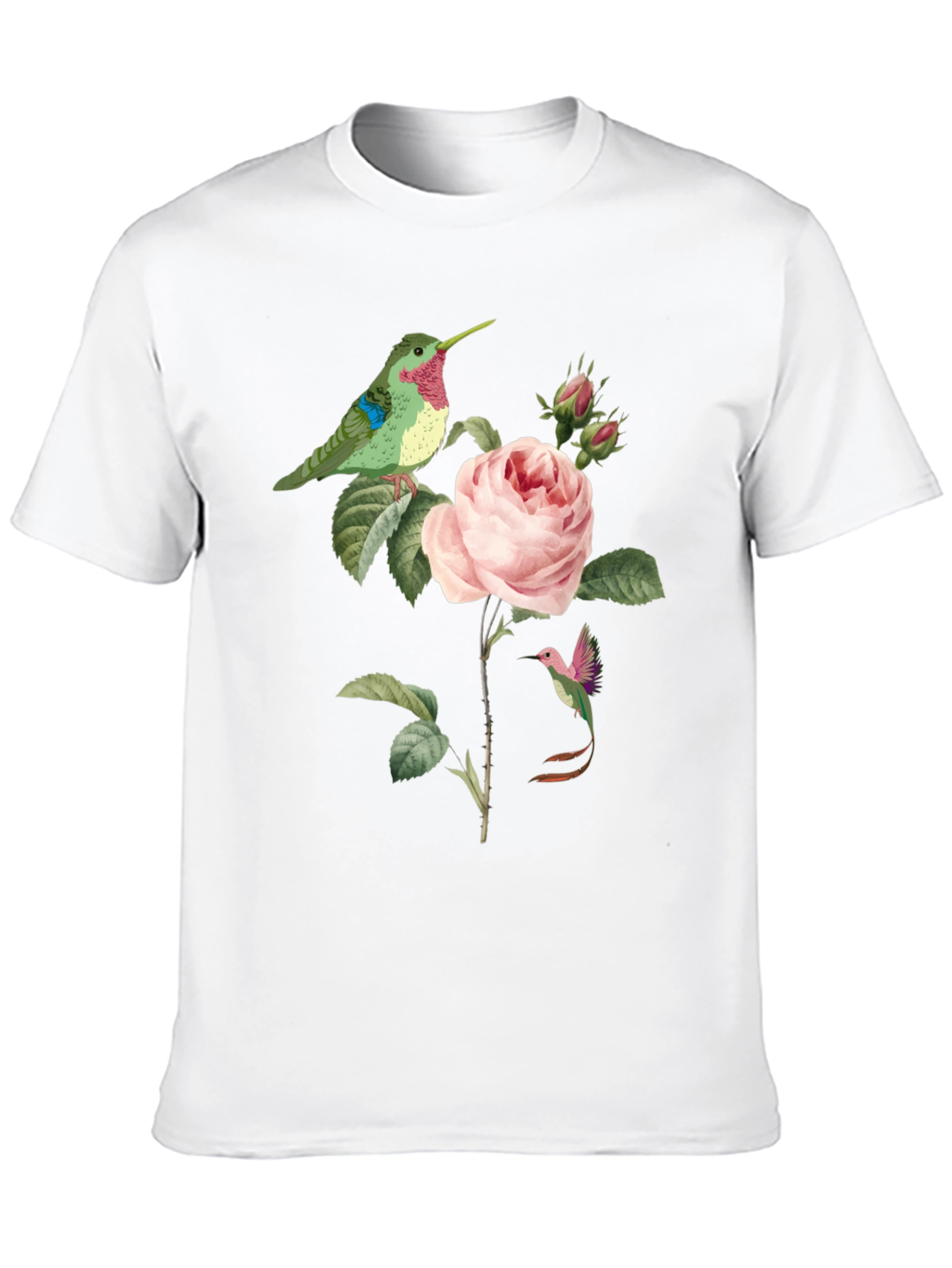 Hummingbird & Rose Graphic Tee