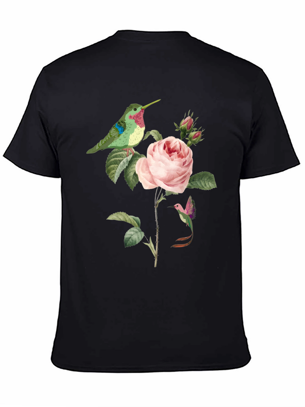 Hummingbird & Rose Graphic Tee