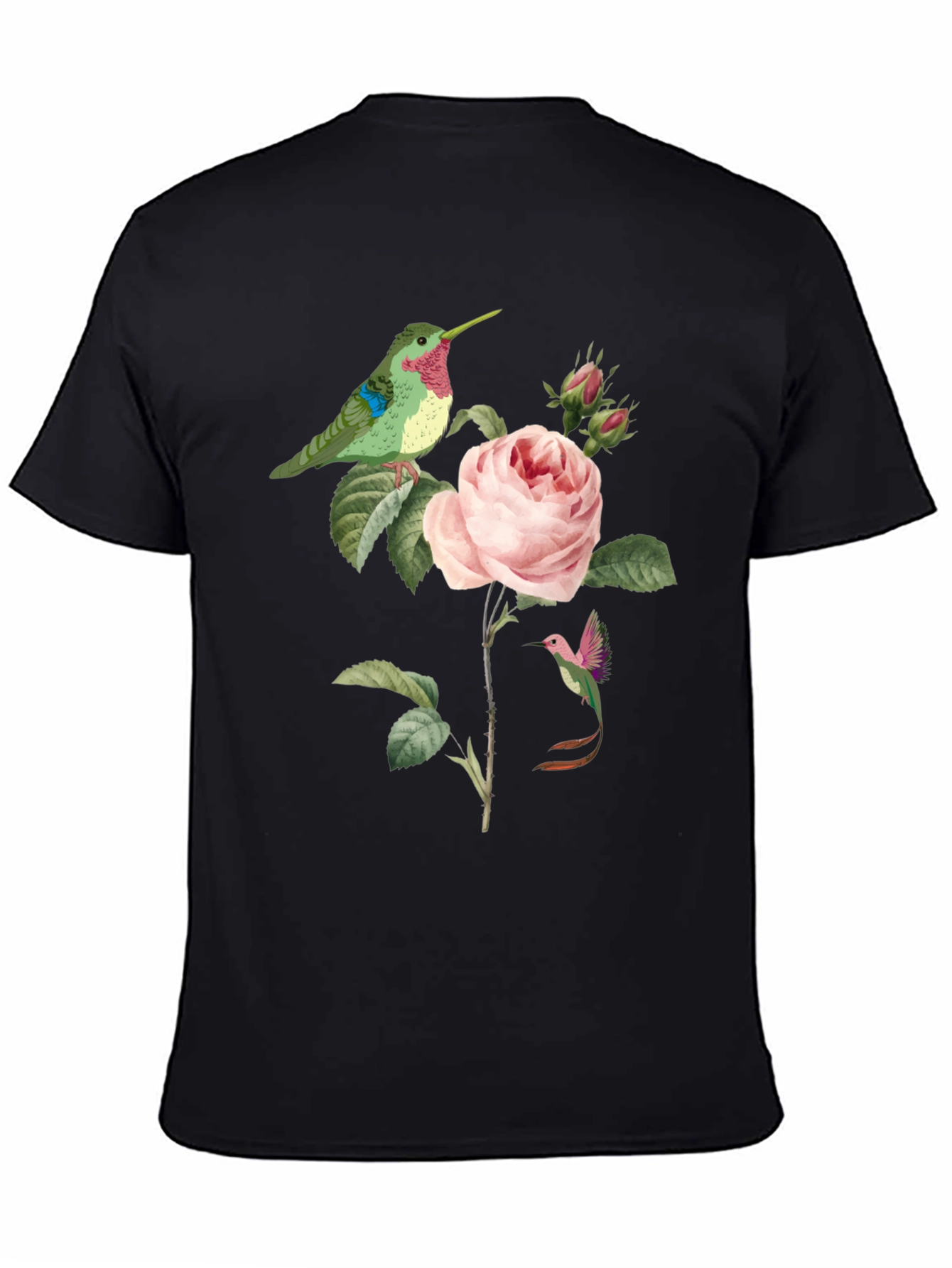 Hummingbird & Rose Graphic Tee