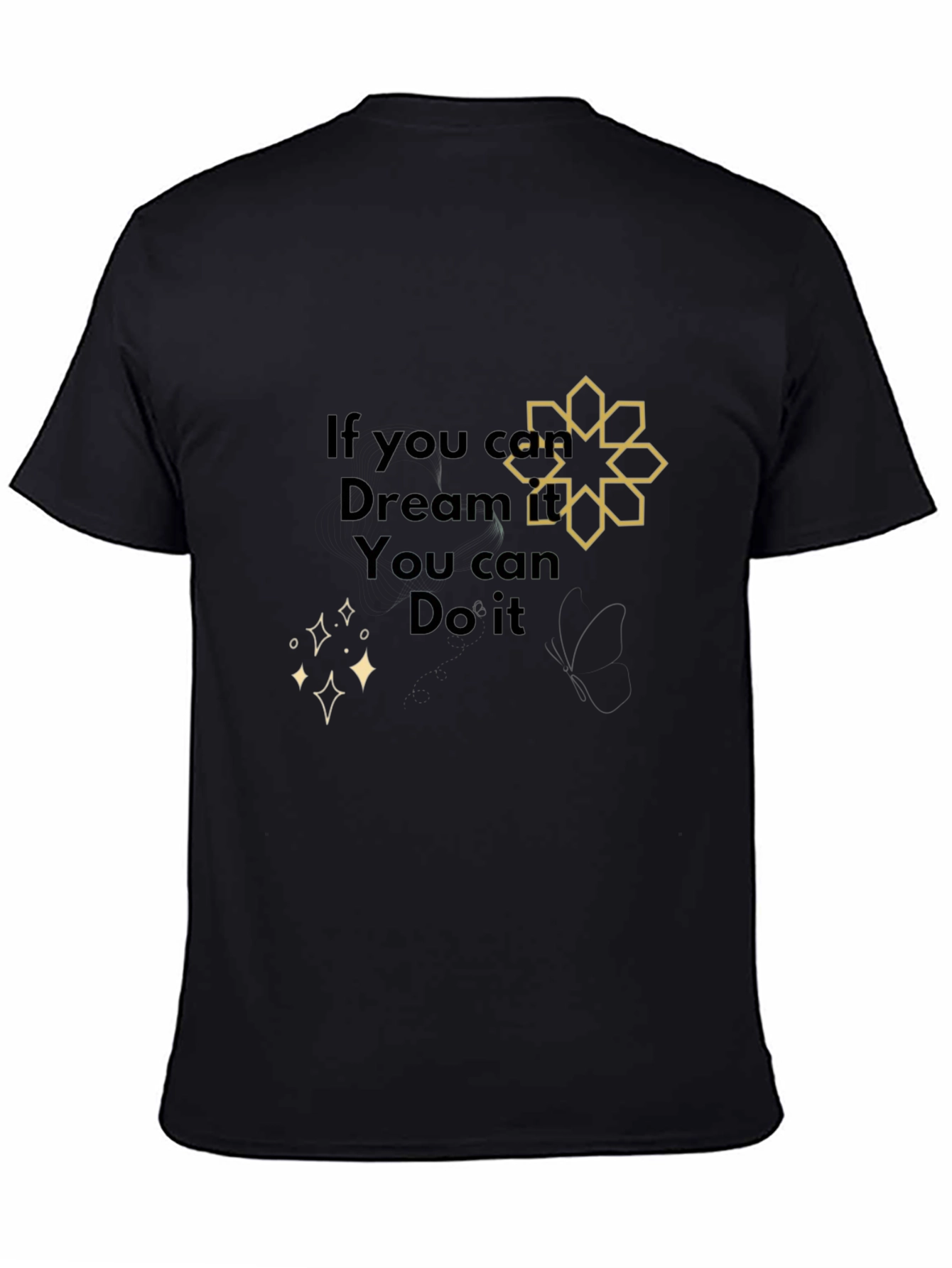 Dream It Do It Black Graphic Tee