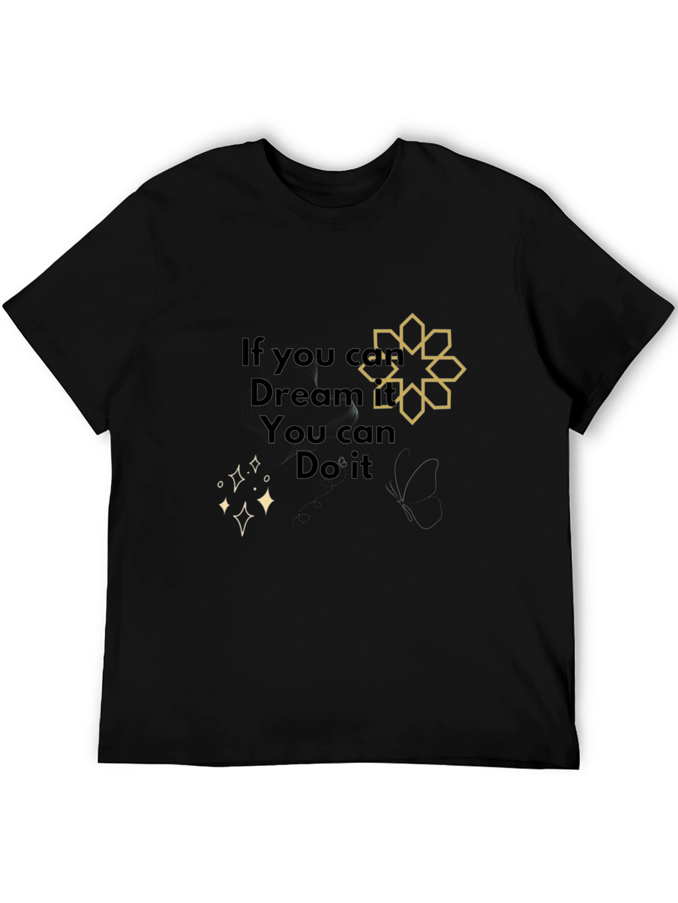 Dream It Do It Black Graphic Tee