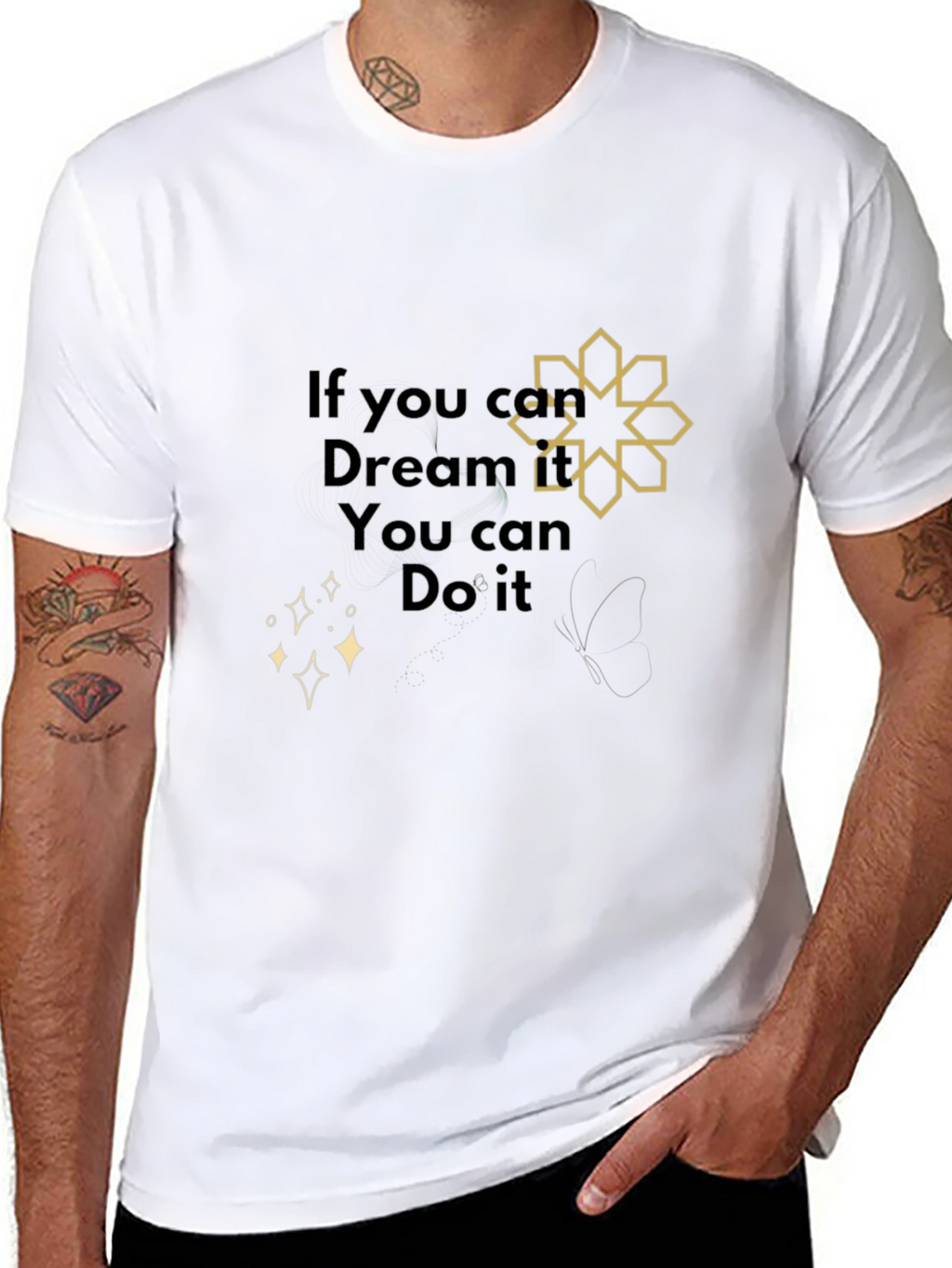 Dream It Do It Black Graphic Tee