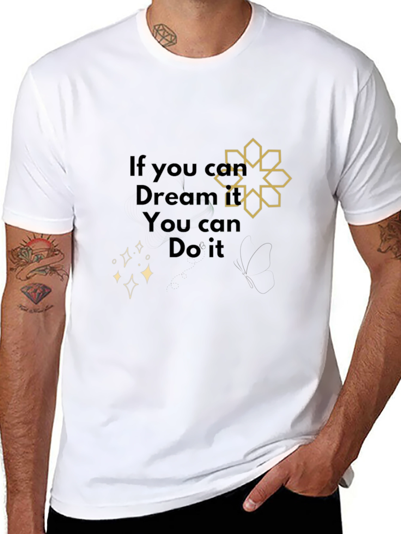 Dream It Do It Black Graphic Tee