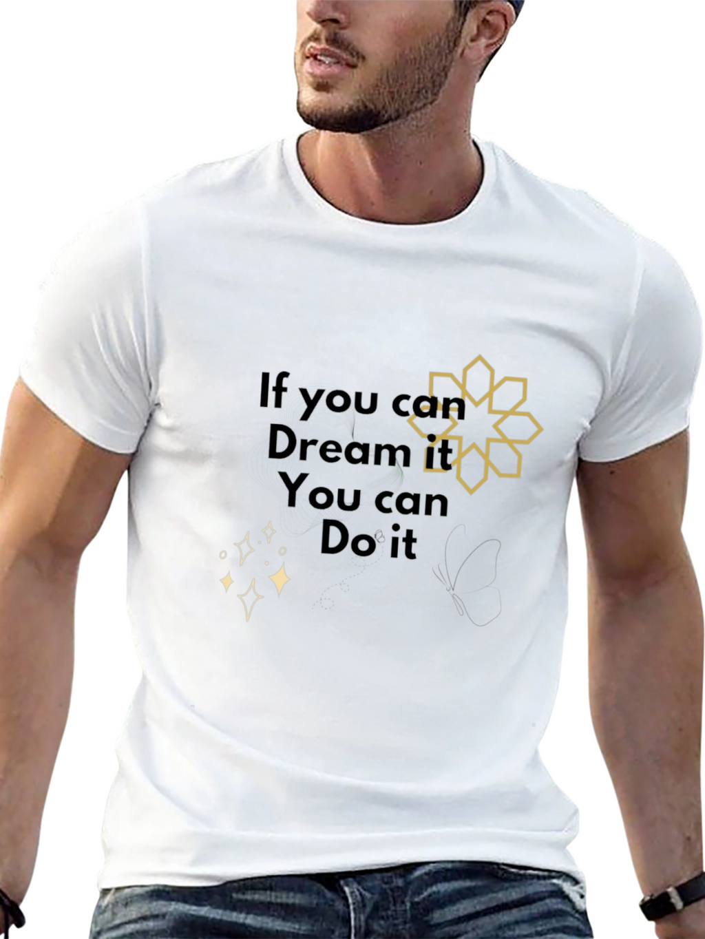 Dream It Do It Black Graphic Tee