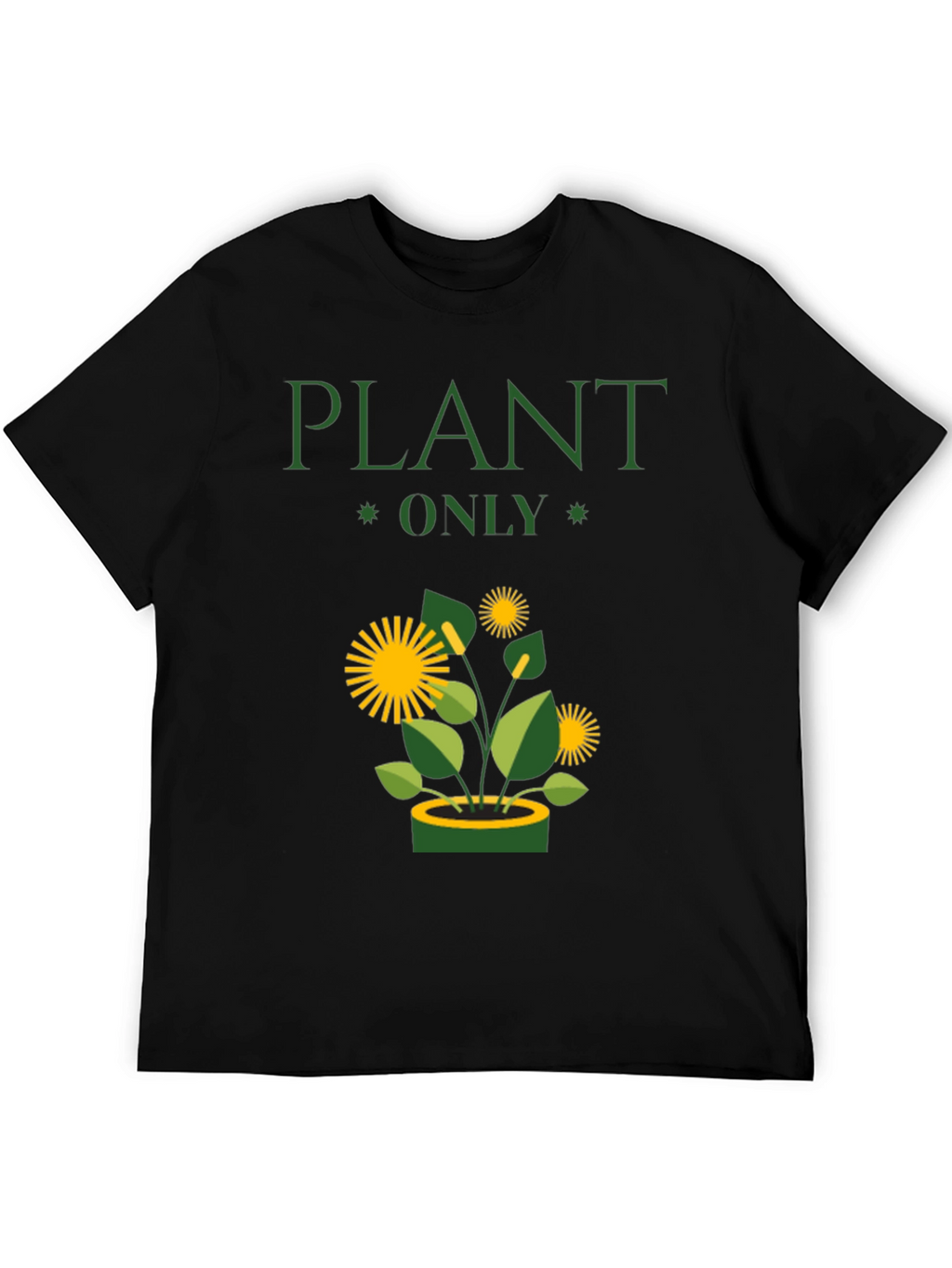 Plant Only Graphic T-Shirt - Eco-Friendly Style