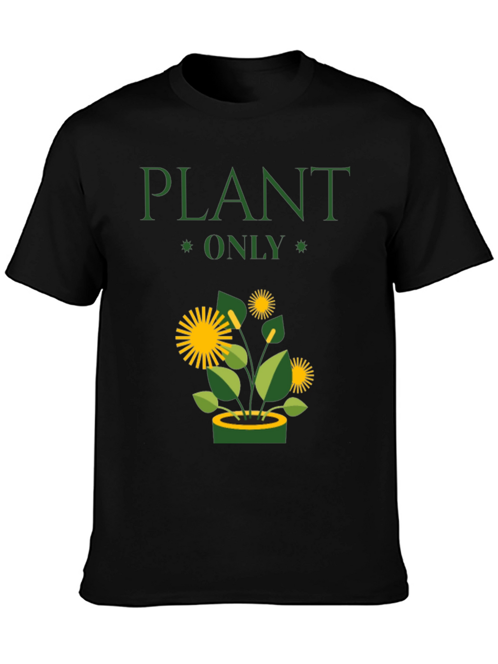 Plant Only Graphic T-Shirt - Eco-Friendly Style