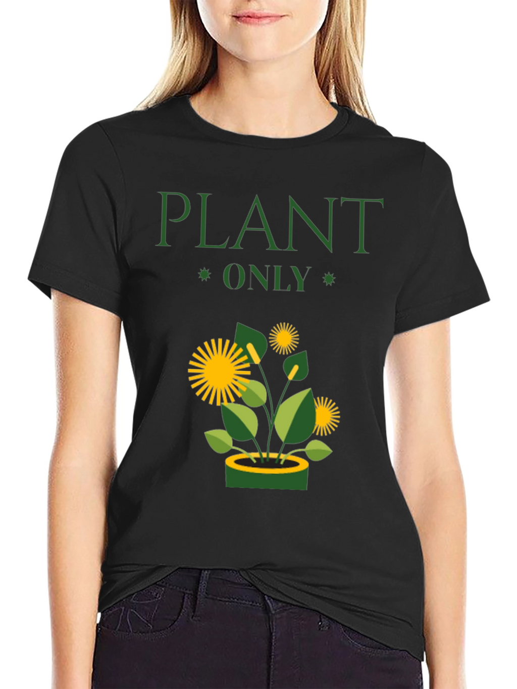Plant Only Graphic T-Shirt - Eco-Friendly Style