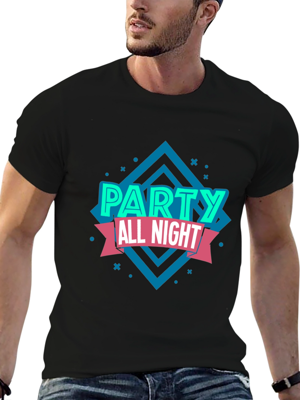 Party All Night Graphic T-Shirt
