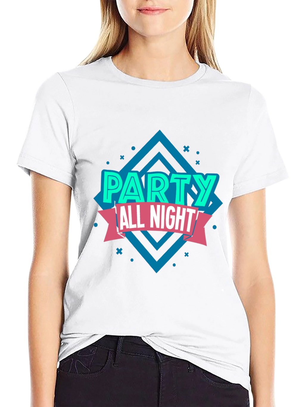Party All Night Graphic T-Shirt