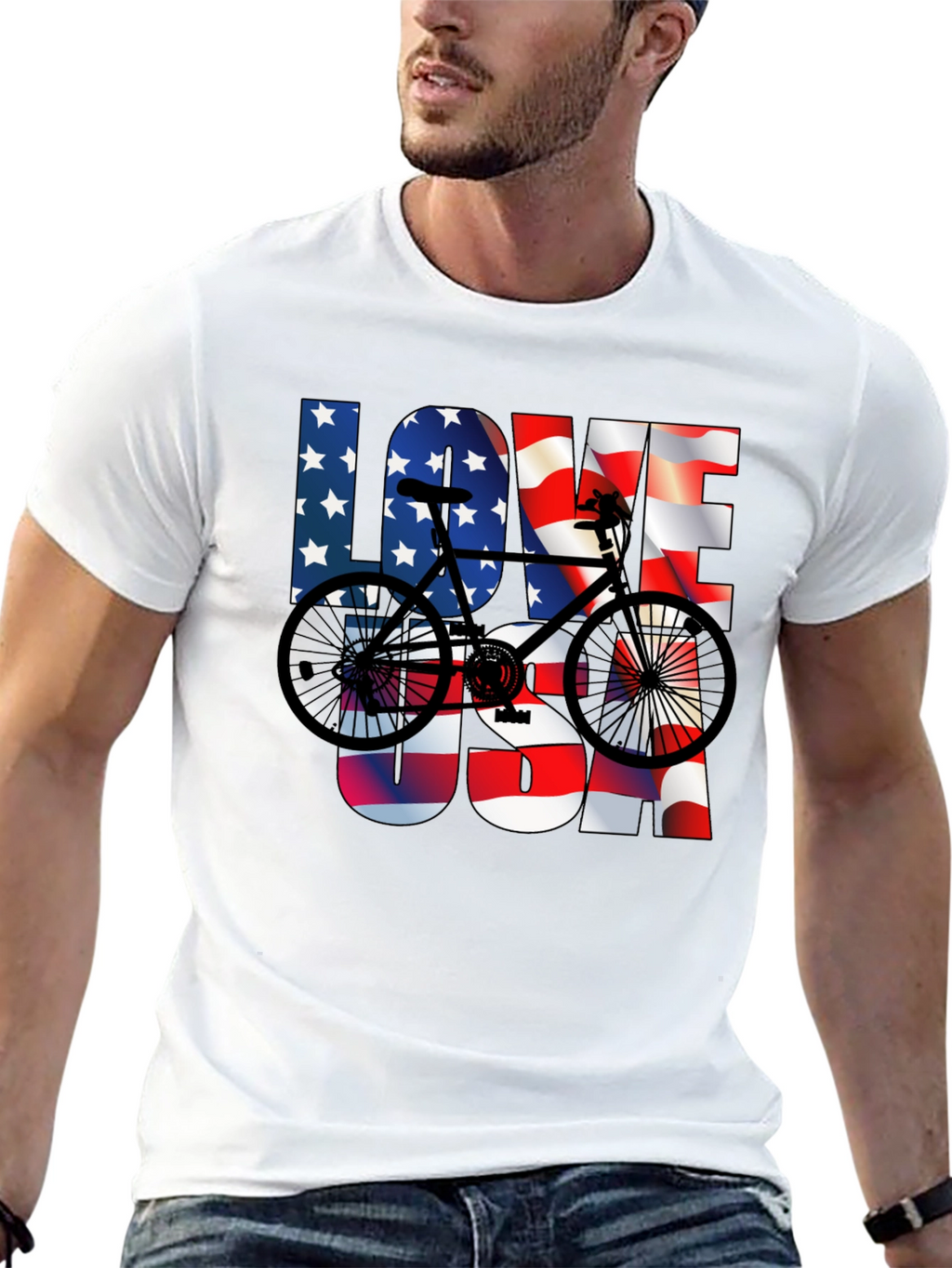 Love USA Bike T-Shirt