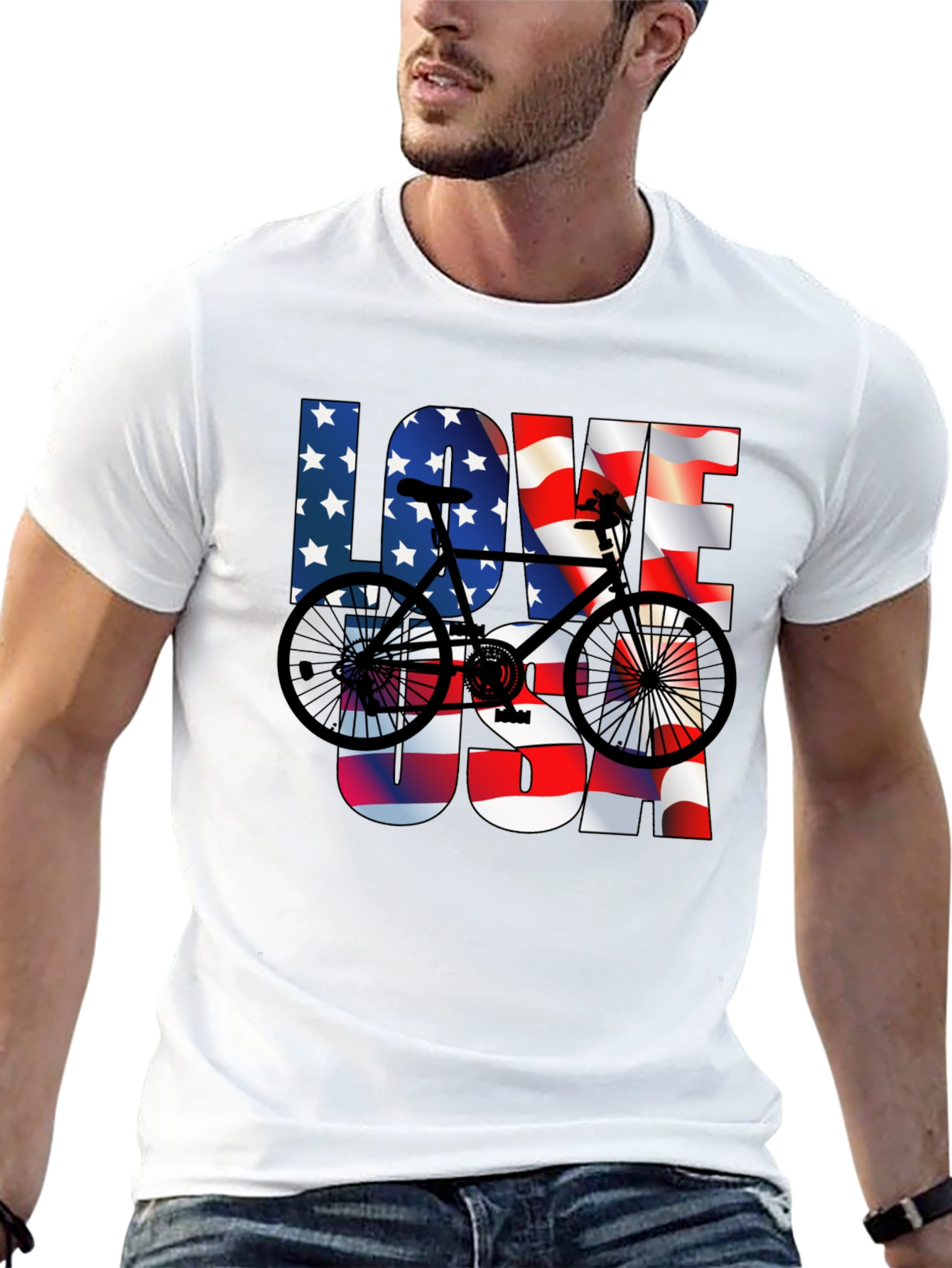 Love USA Bike T-Shirt