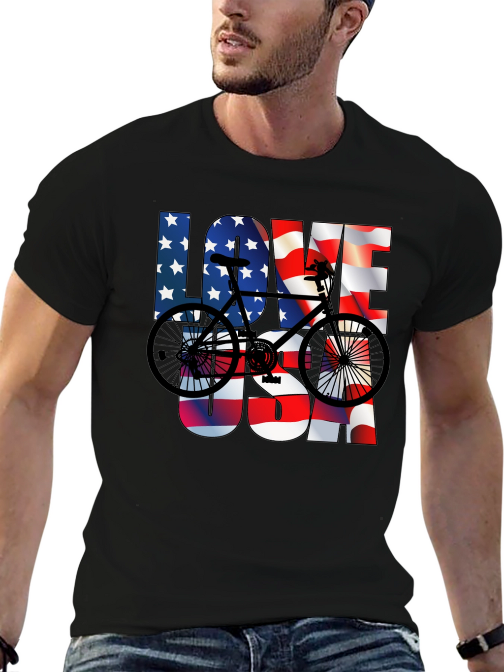 Love USA Bike T-Shirt