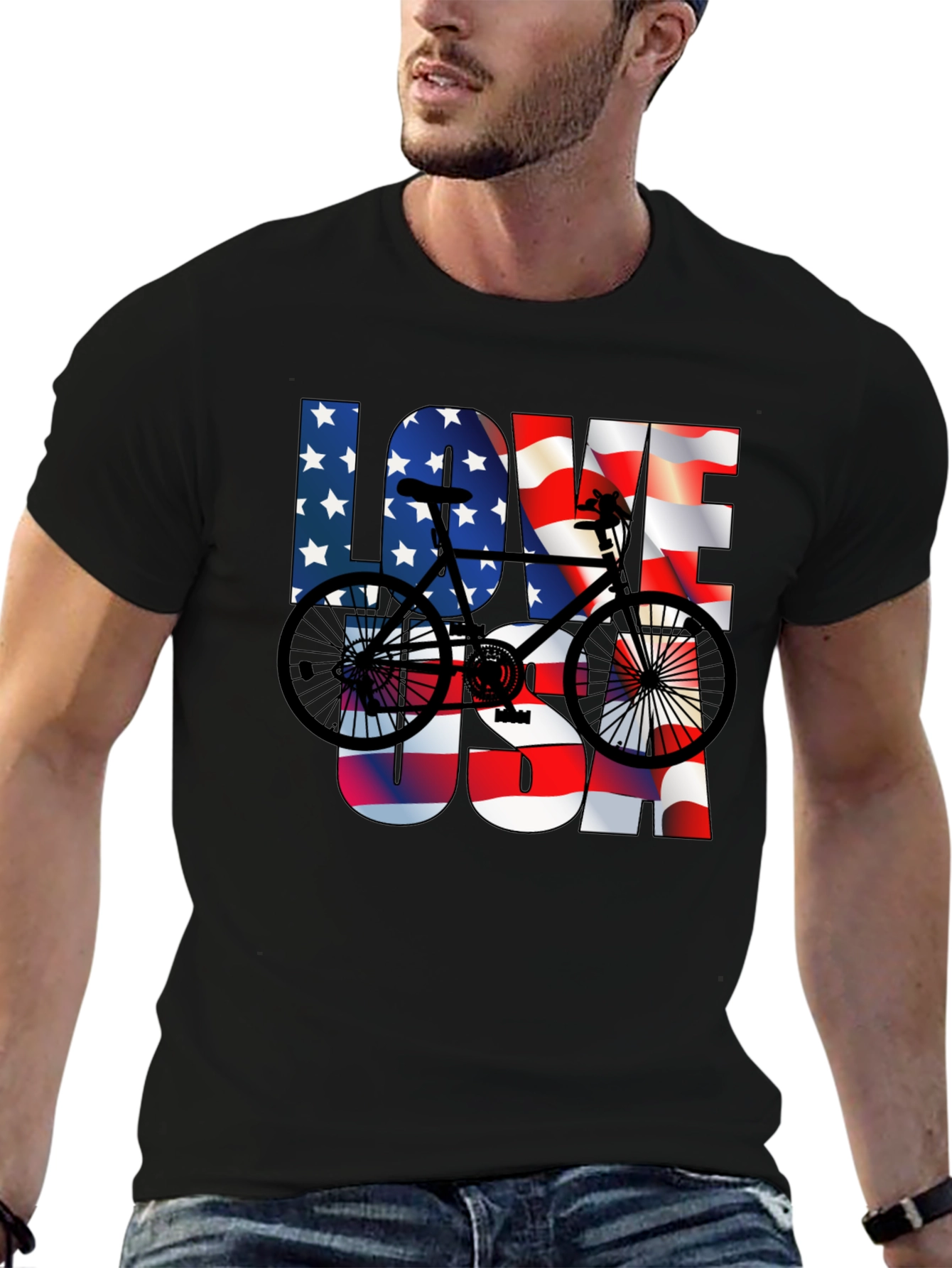 Love USA Bike T-Shirt