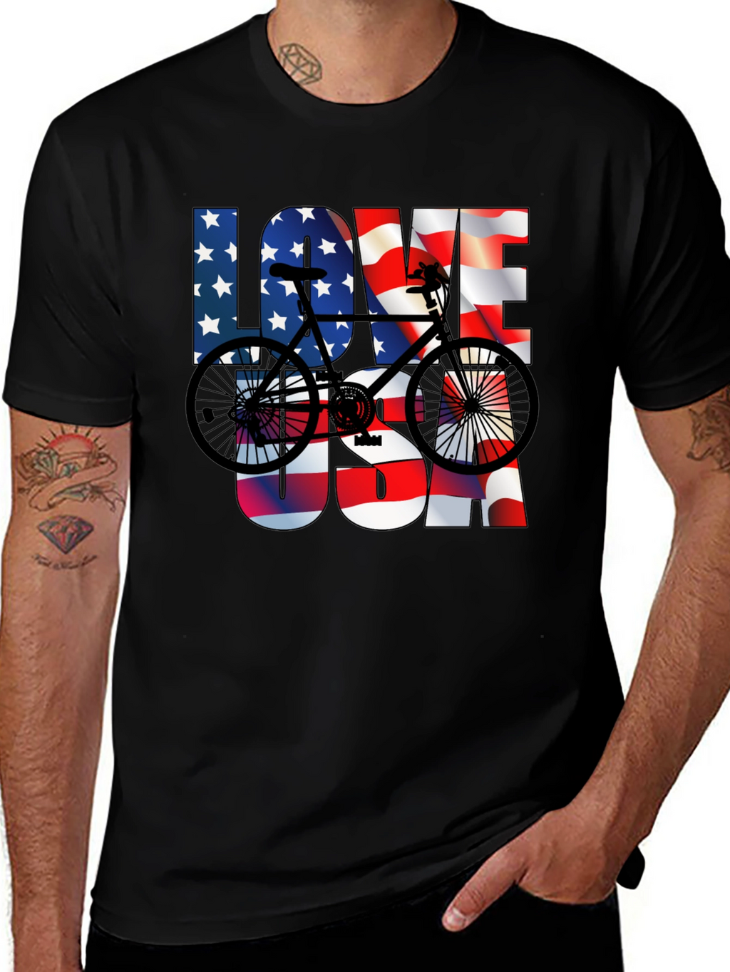 Love USA Bike T-Shirt