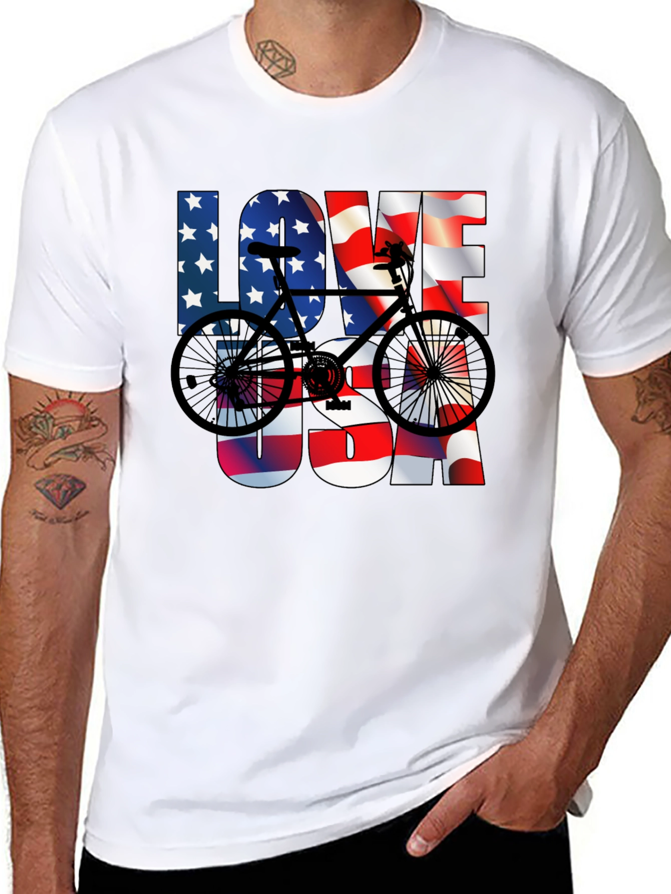 Love USA Bike T-Shirt