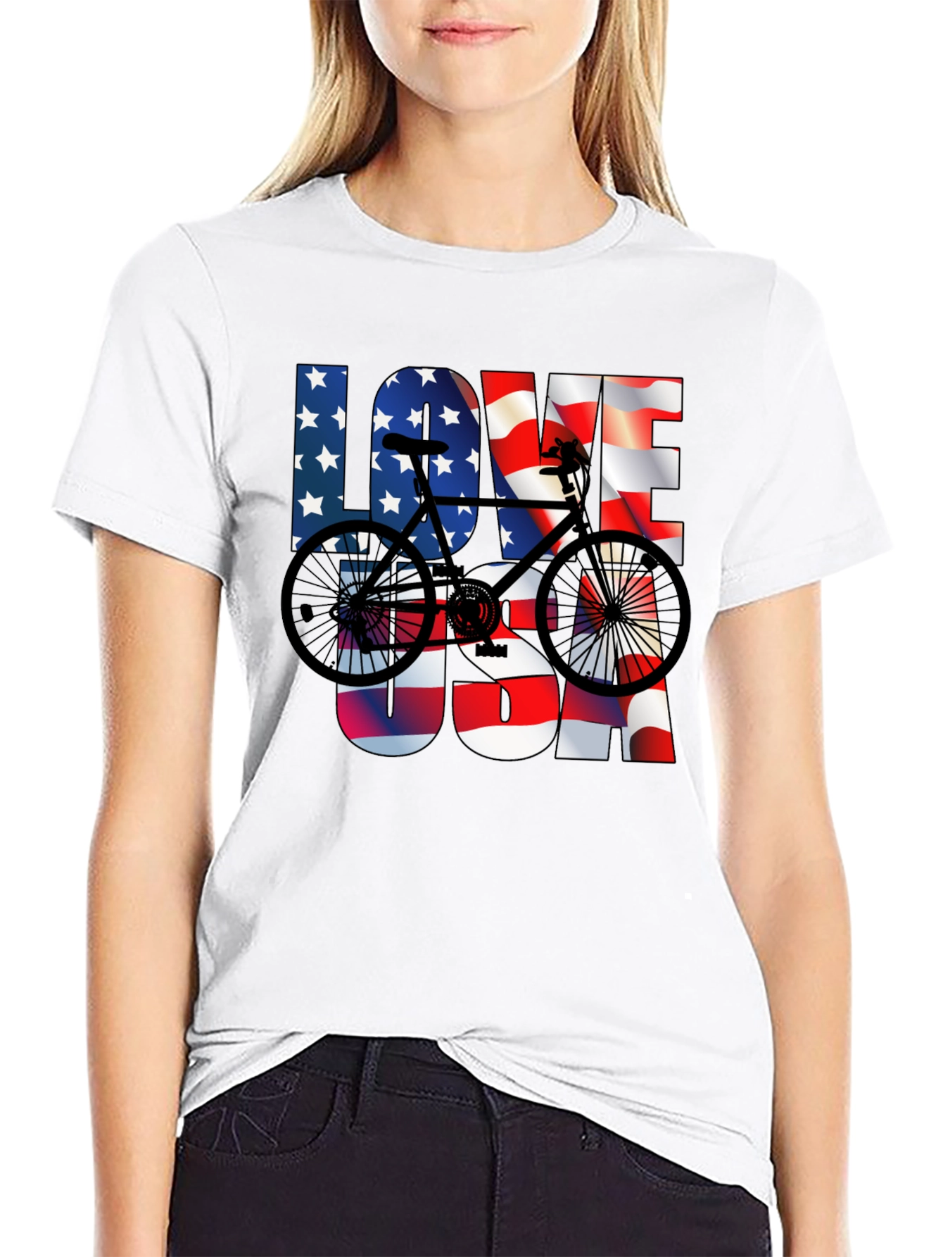 Love USA Bike T-Shirt