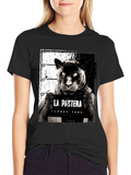 La Pantera Mugshot Graphic Tee - Black