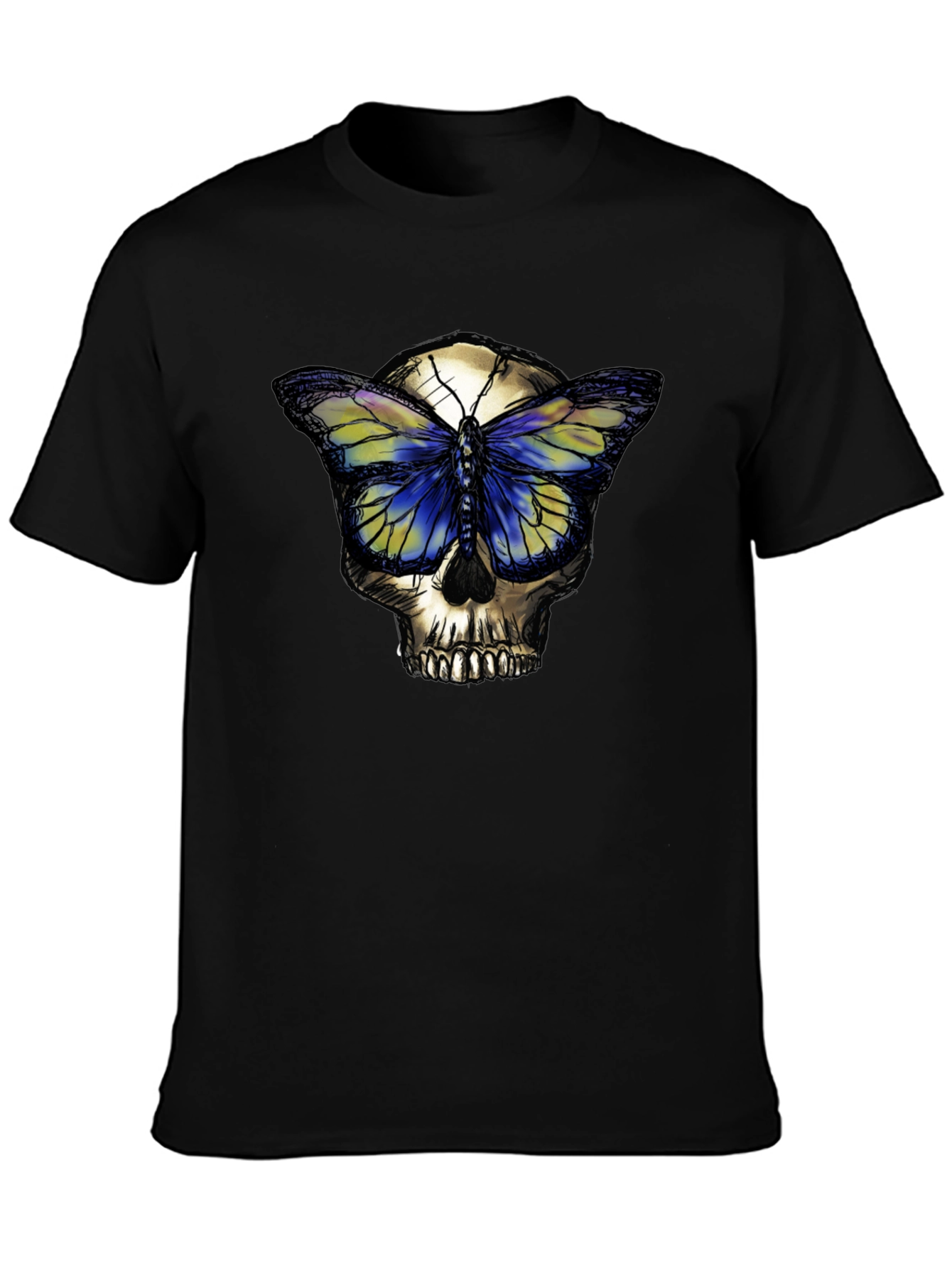 Skull Butterfly Graphic T-Shirt