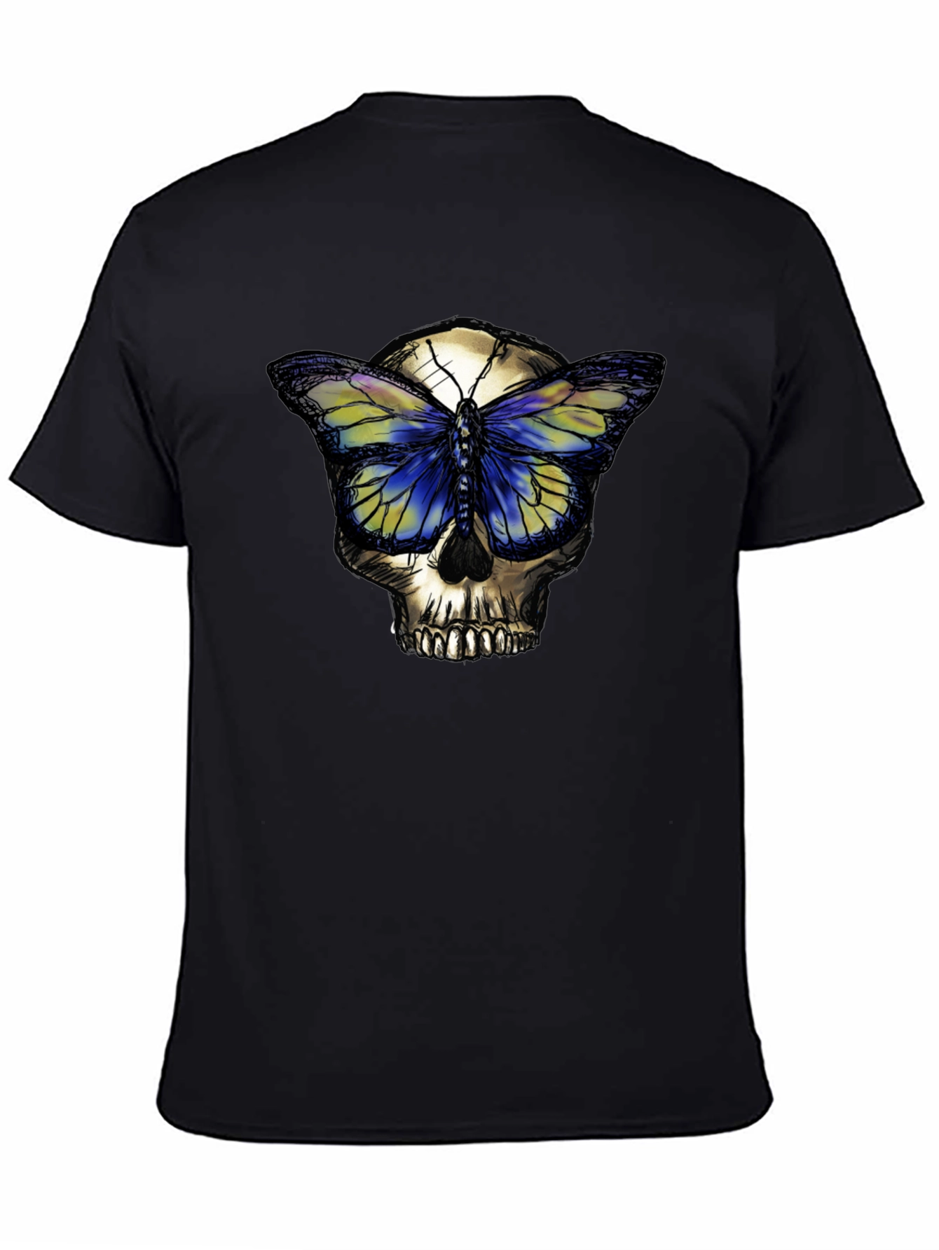 Skull Butterfly Graphic T-Shirt